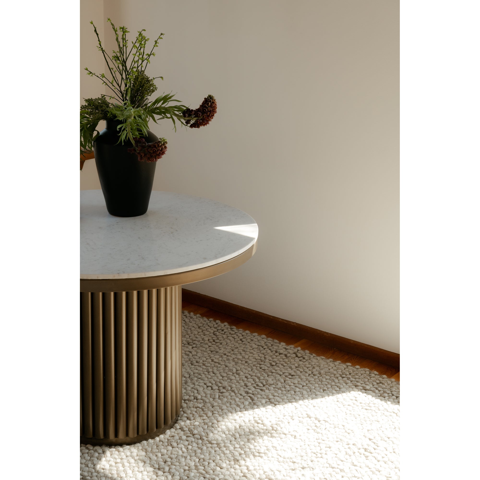 Tower Dining Table White Marble by Moe's Home Collection - view 2