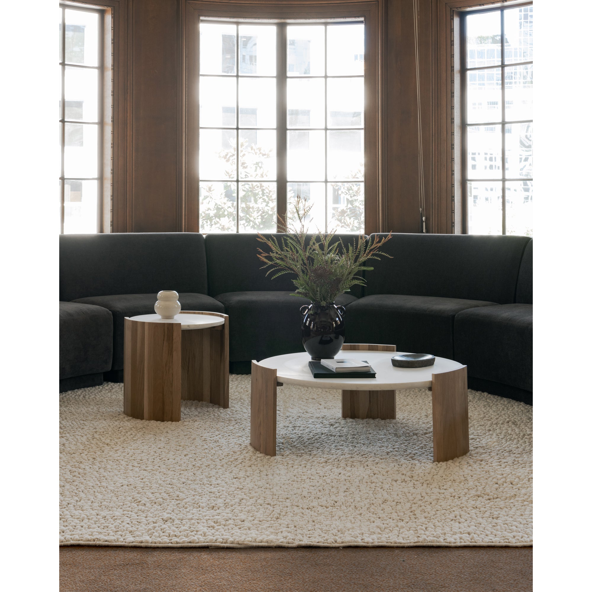 Dala Coffee Table White by Moe's Home Collection - view 2