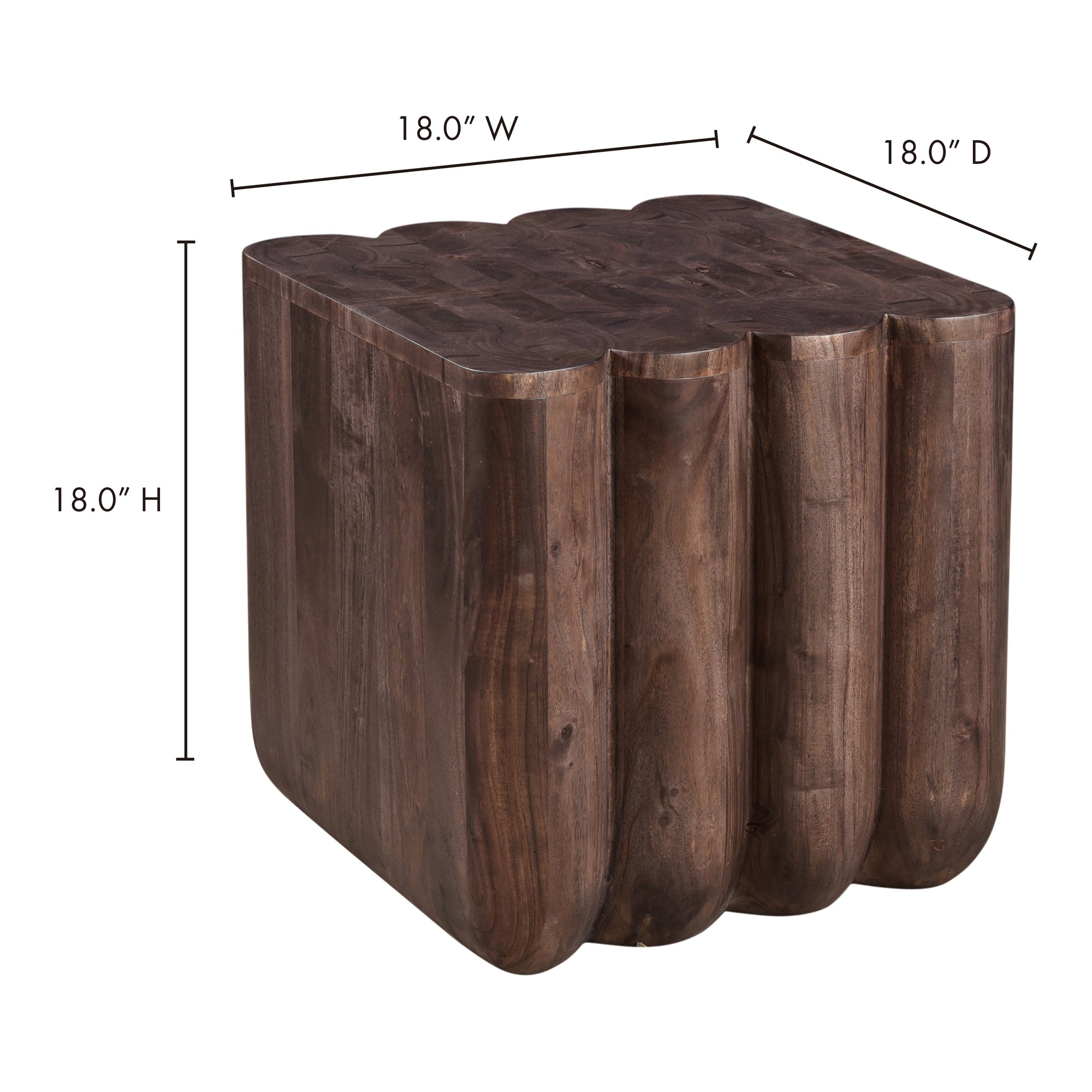 Punyo Punyo Accent Table Espresso Brown by Moe's Home Collection - view 4