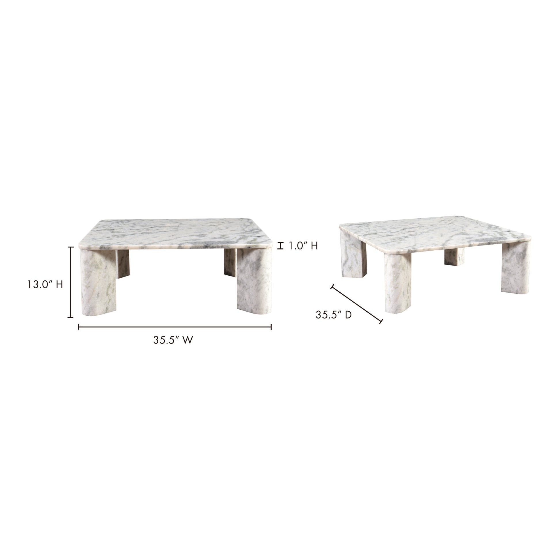 Segment Coffee Table Ashen Grey by Moe's Home Collection - view 5