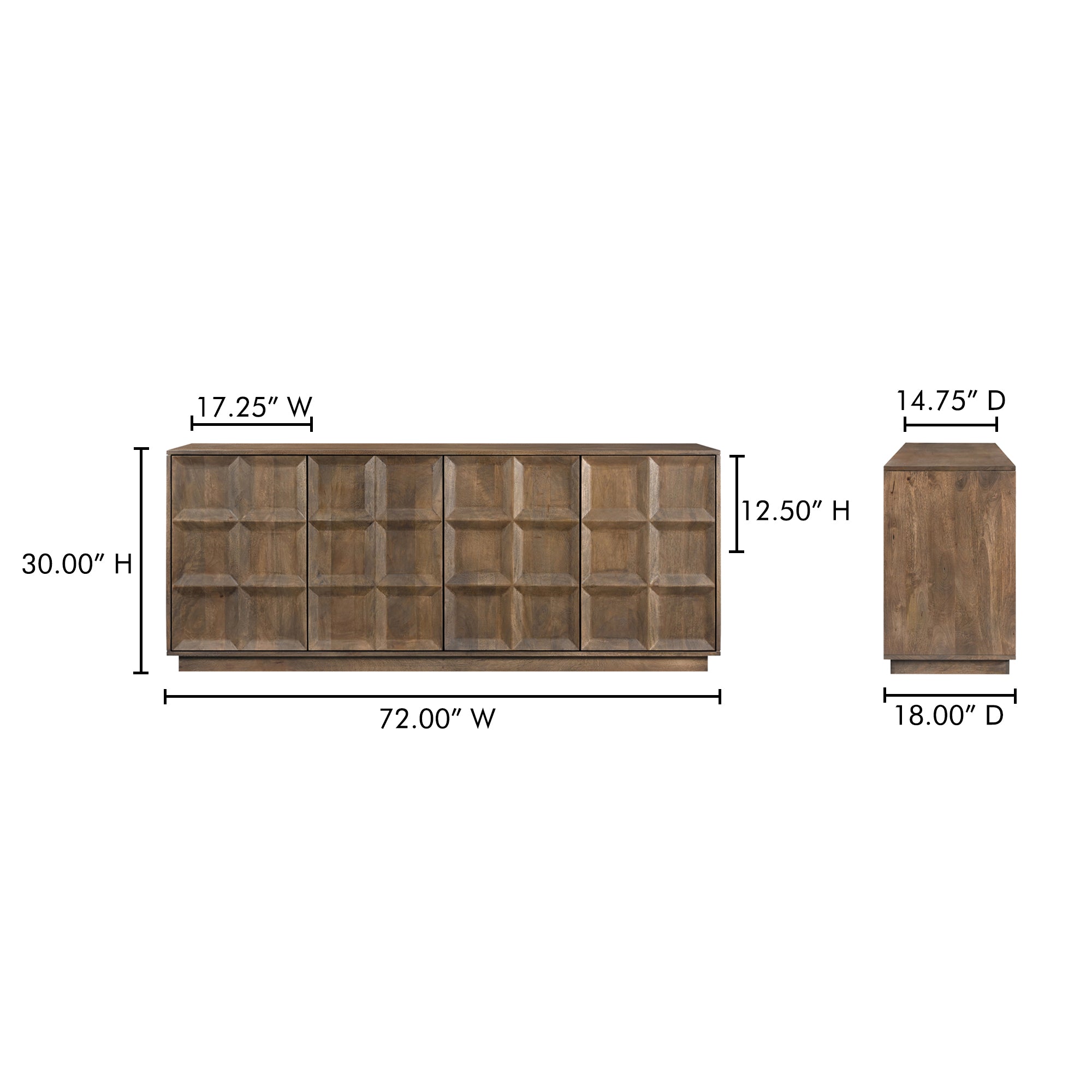Bowen Sideboard Deep Brown by Moe's Home Collection - view 5