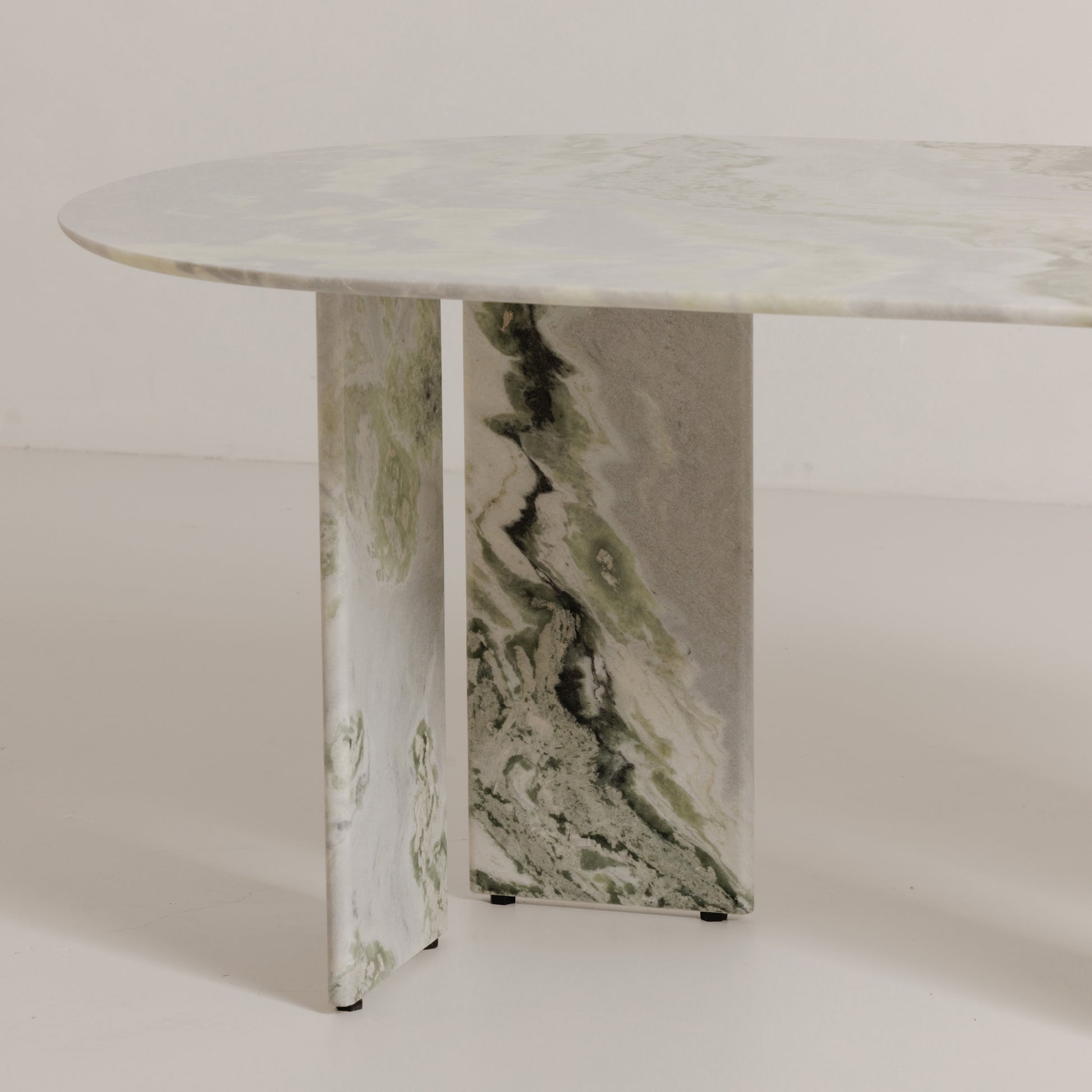 Celia Oval Dining Table Green Onyx Marble by Moe's Home Collection - view 3