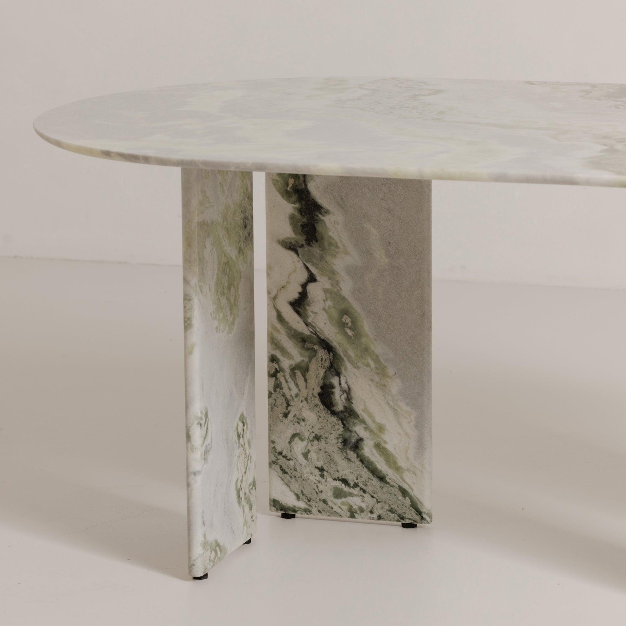 Celia Oval Dining Table Green Onyx Marble by Moe's Home Collection - view 3
