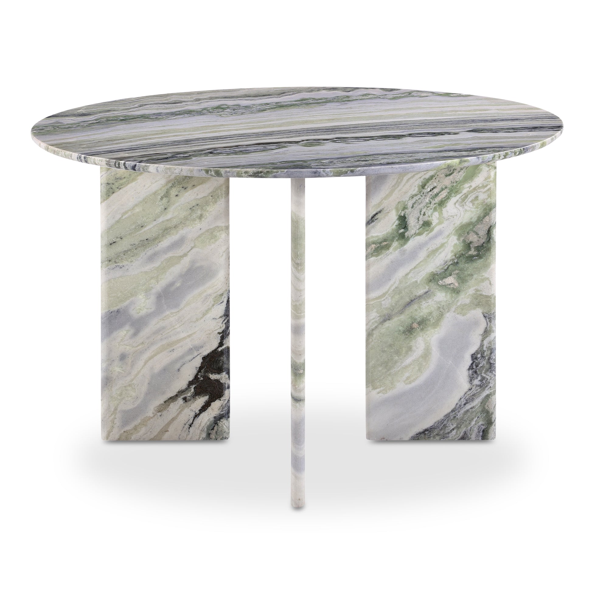 Celia Round Dining Table Green Onyx Marble by Moe's Home Collection
