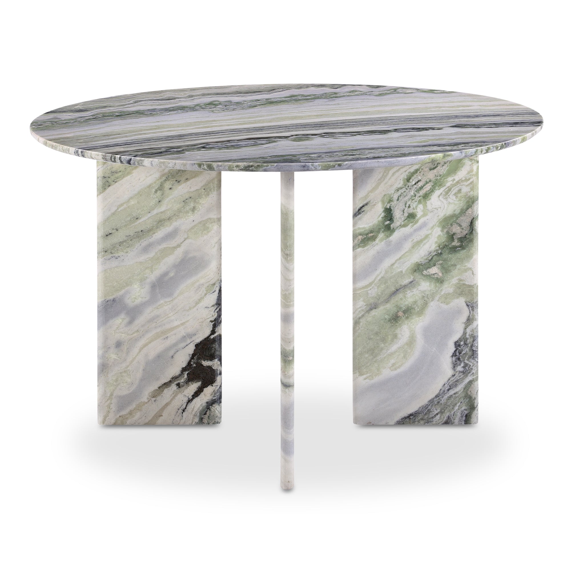 Celia Round Dining Table Green Onyx Marble by Moe's Home Collection