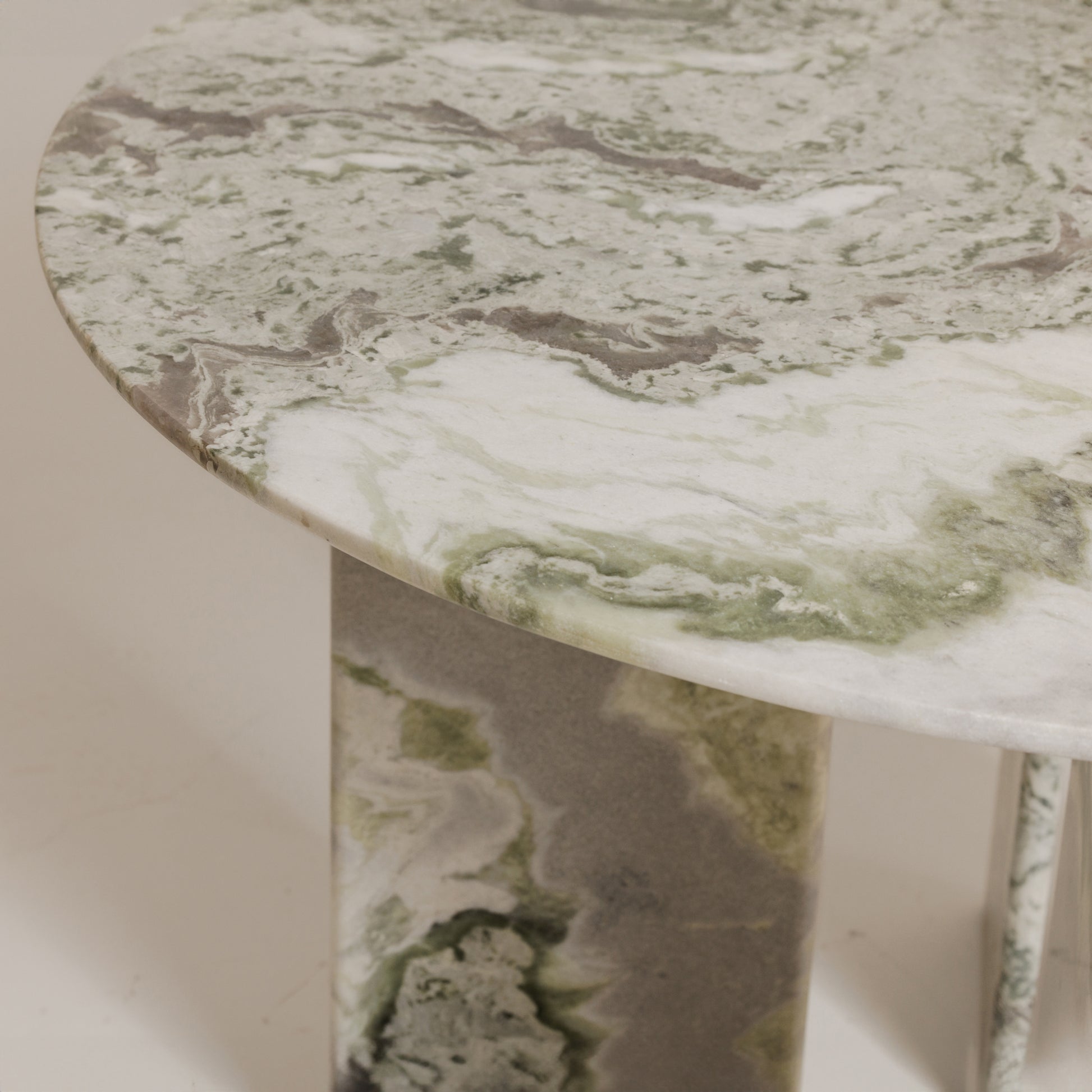 Celia Round Dining Table Green Onyx Marble by Moe's Home Collection - view 4
