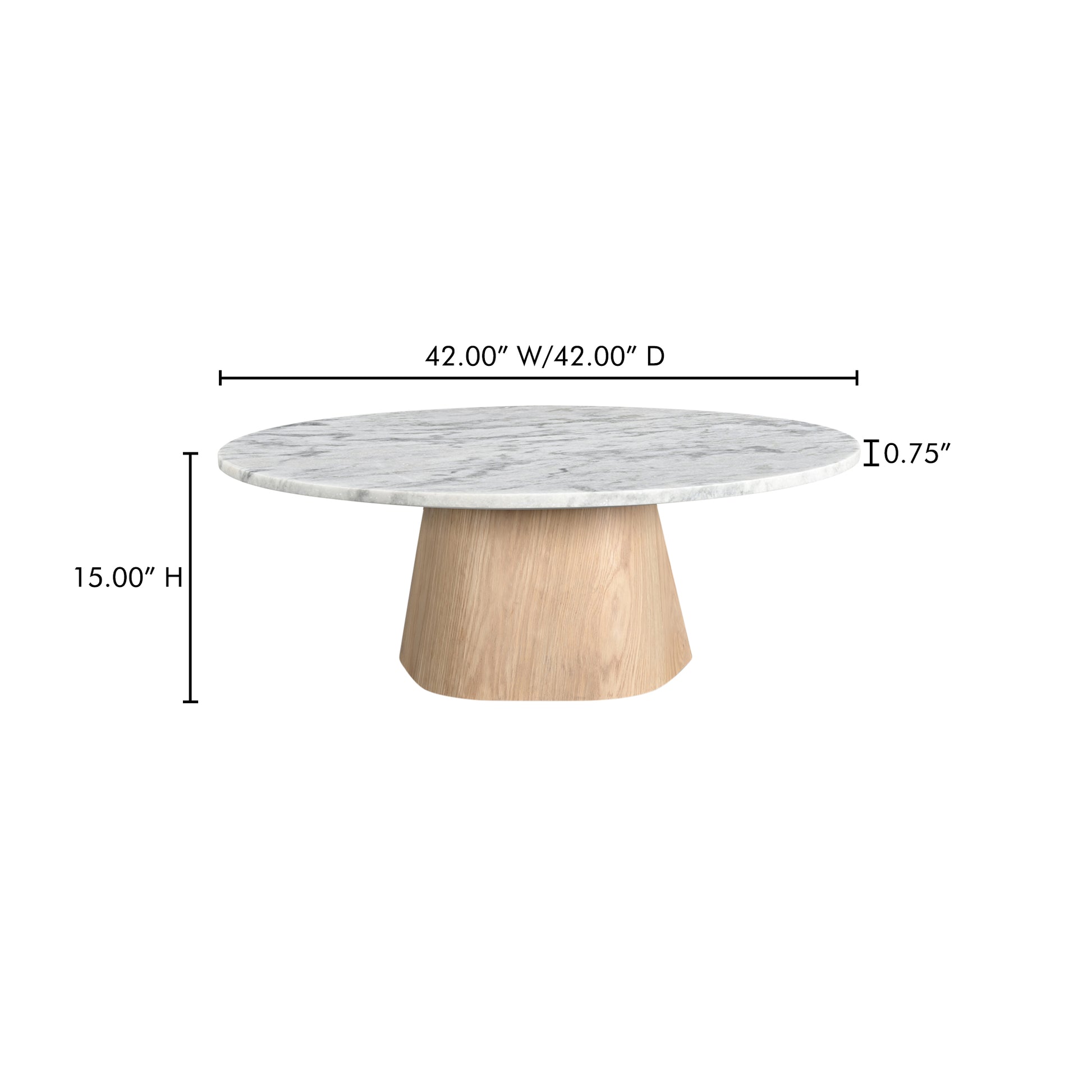 Evelyn Coffee Table Ashen Grey Matrix by Moe's Home Collection - view 5