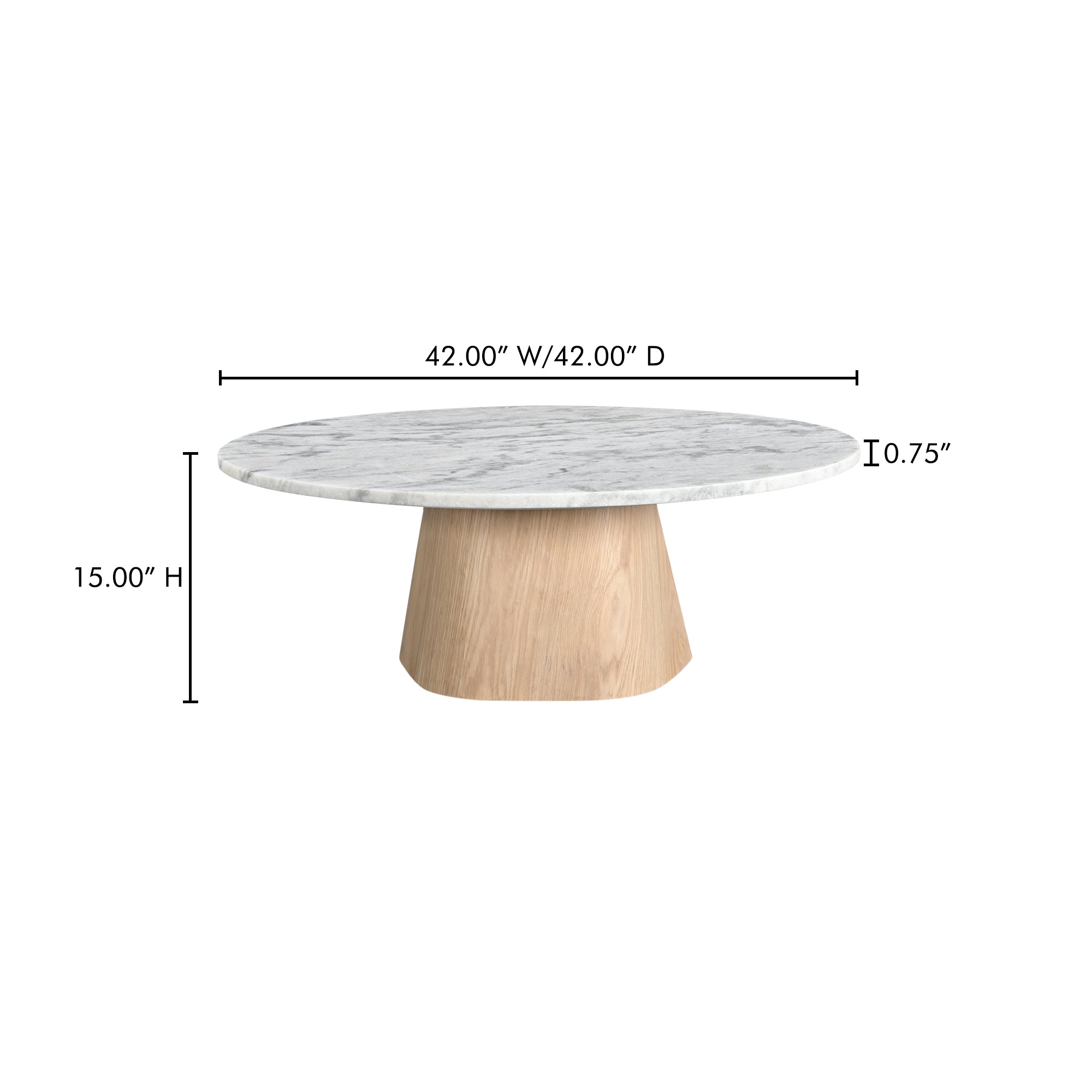 Evelyn Coffee Table Ashen Grey Matrix by Moe's Home Collection - view 5
