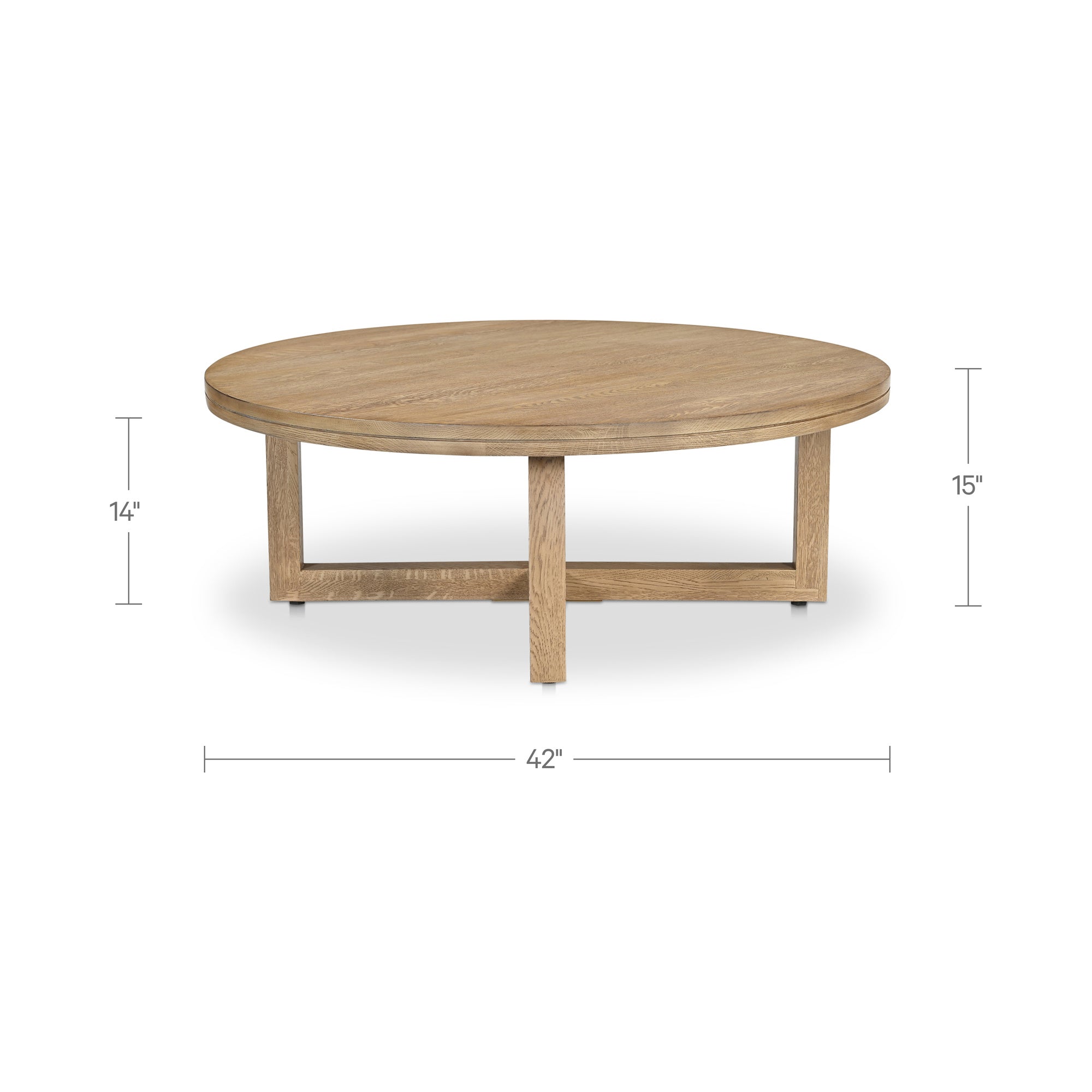 Joel Coffee Table Natural by Moe's Home Collection - view 5