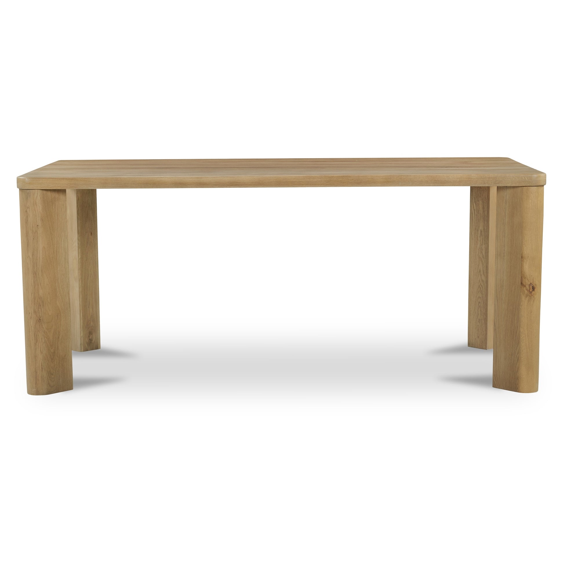 Segment Dining Table Wood Small Heritage Brown by Moe's Home Collection