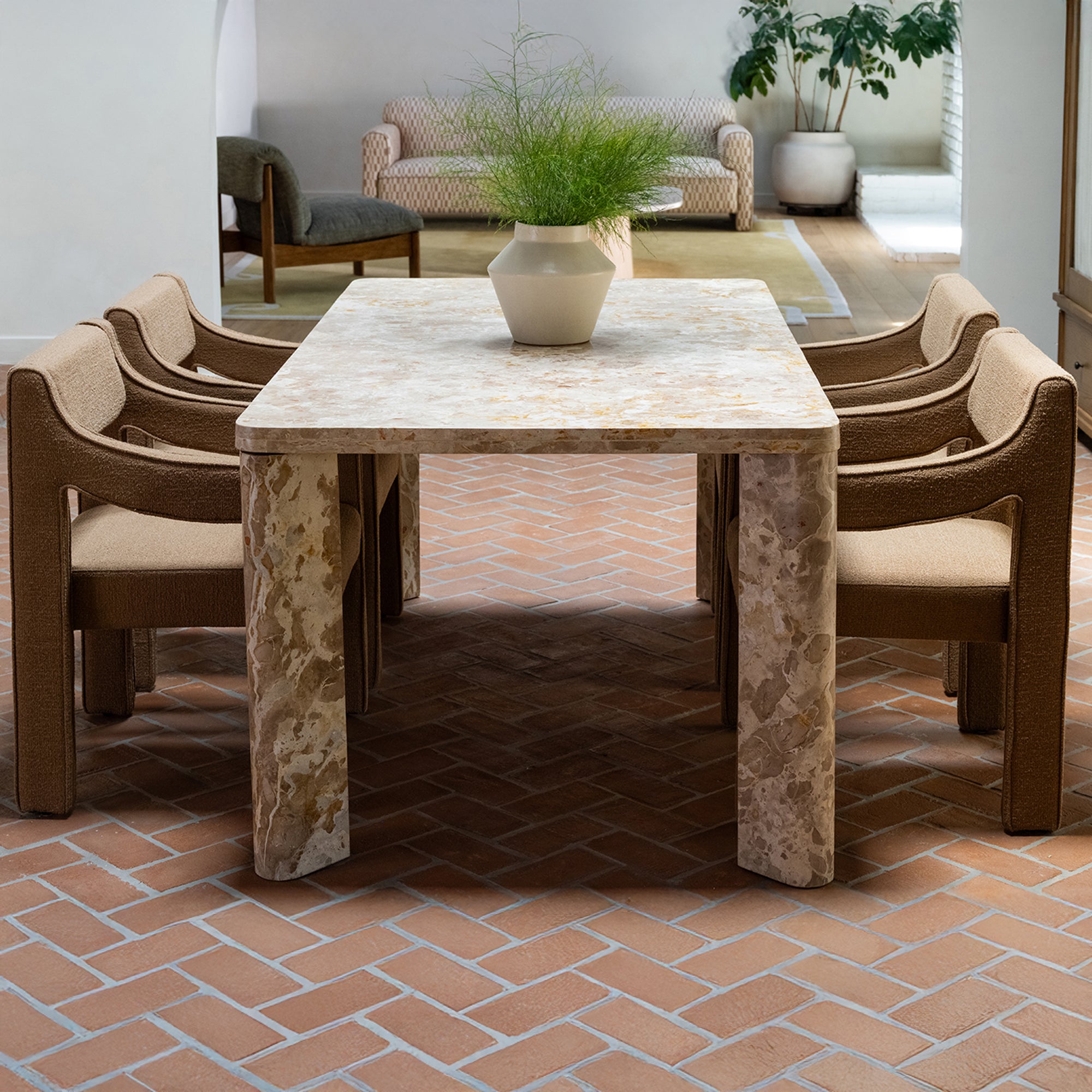 Segment Dining Table Panther Stone Beige by Moe's Home Collection - view 4