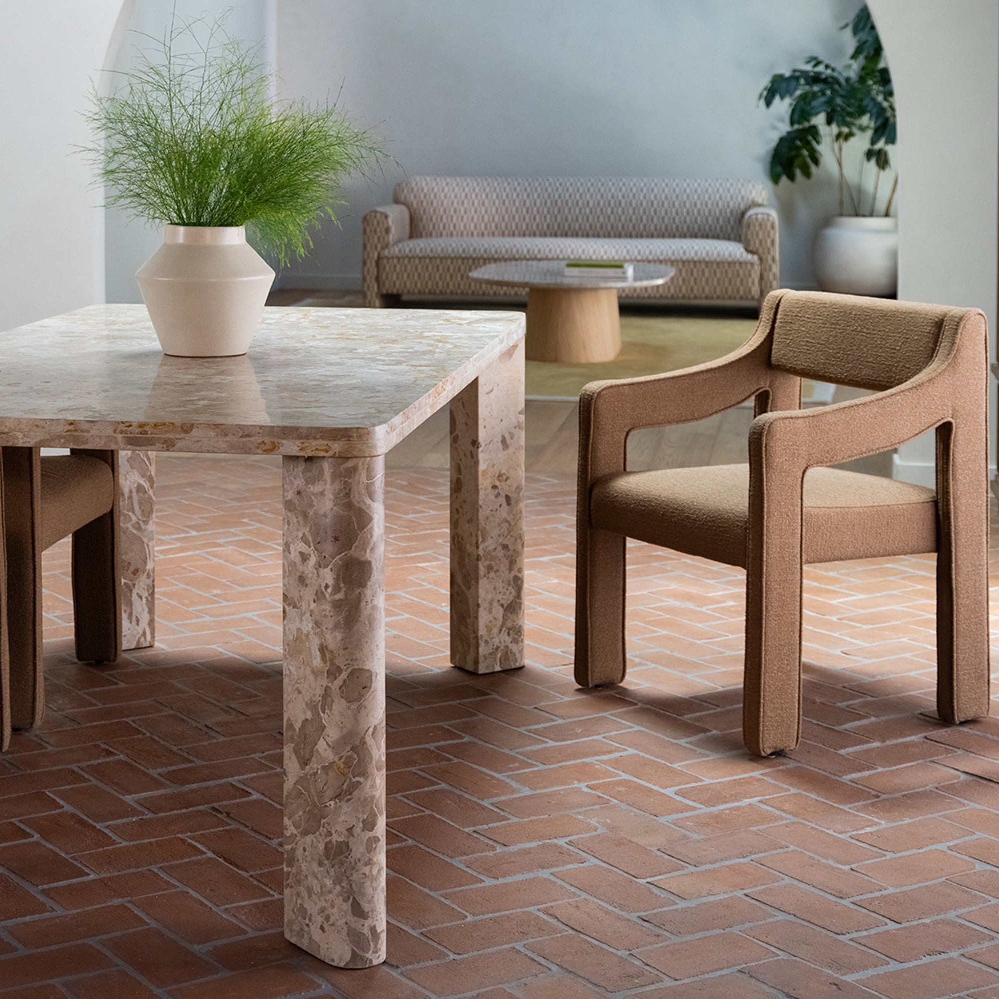 Segment Dining Table Panther Stone Beige by Moe's Home Collection - view 5