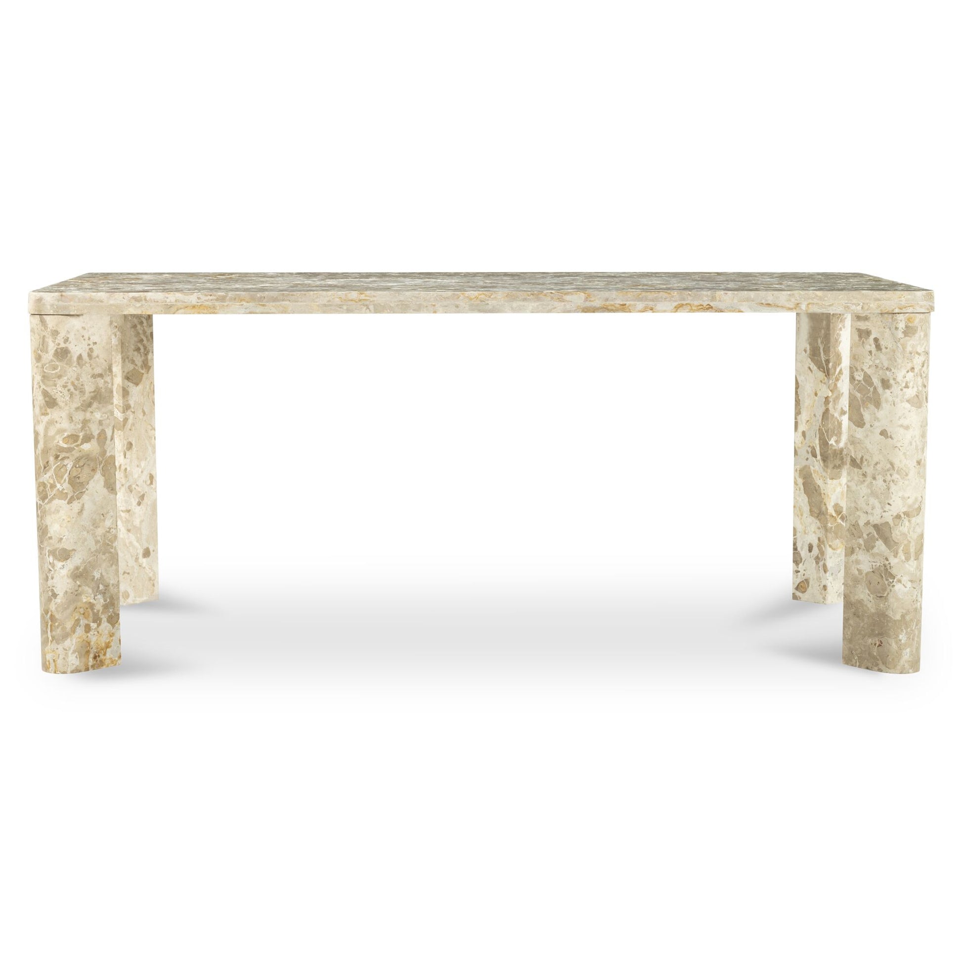 Segment Dining Table Panther Stone Beige by Moe's Home Collection