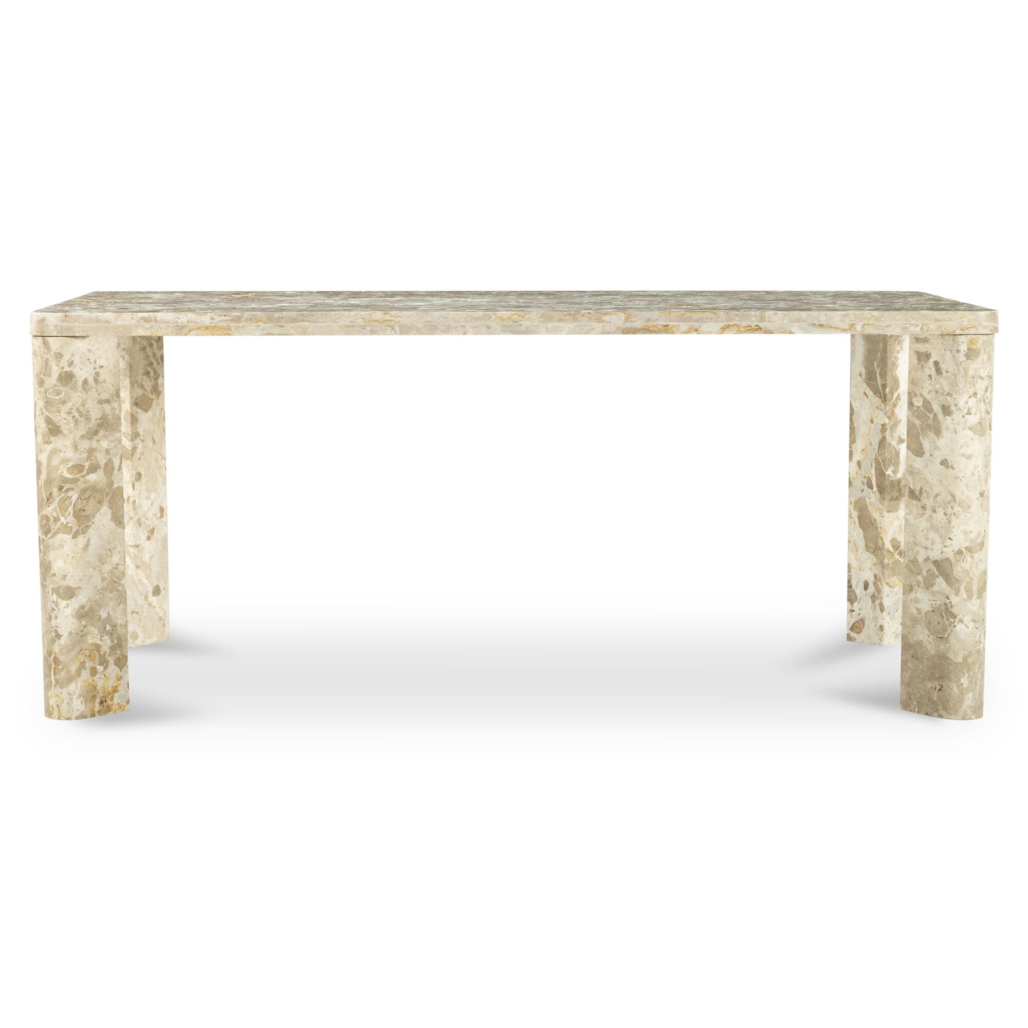 Segment Dining Table Panther Stone Beige by Moe's Home Collection