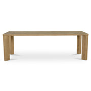 Segment Dining Table Wood Large Heritage Brown by Moe's Home Collection