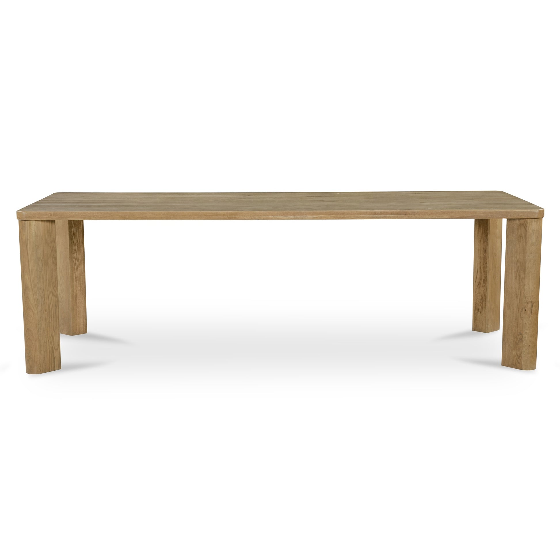 Segment Dining Table Wood Large Heritage Brown by Moe's Home Collection