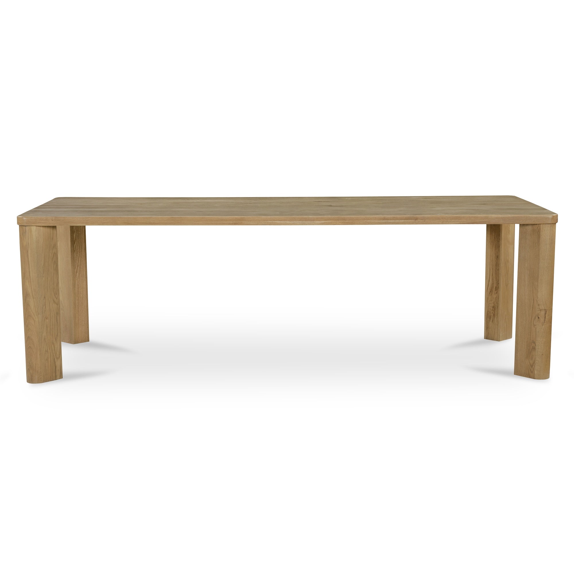 Segment Dining Table Wood Large Heritage Brown by Moe's Home Collection