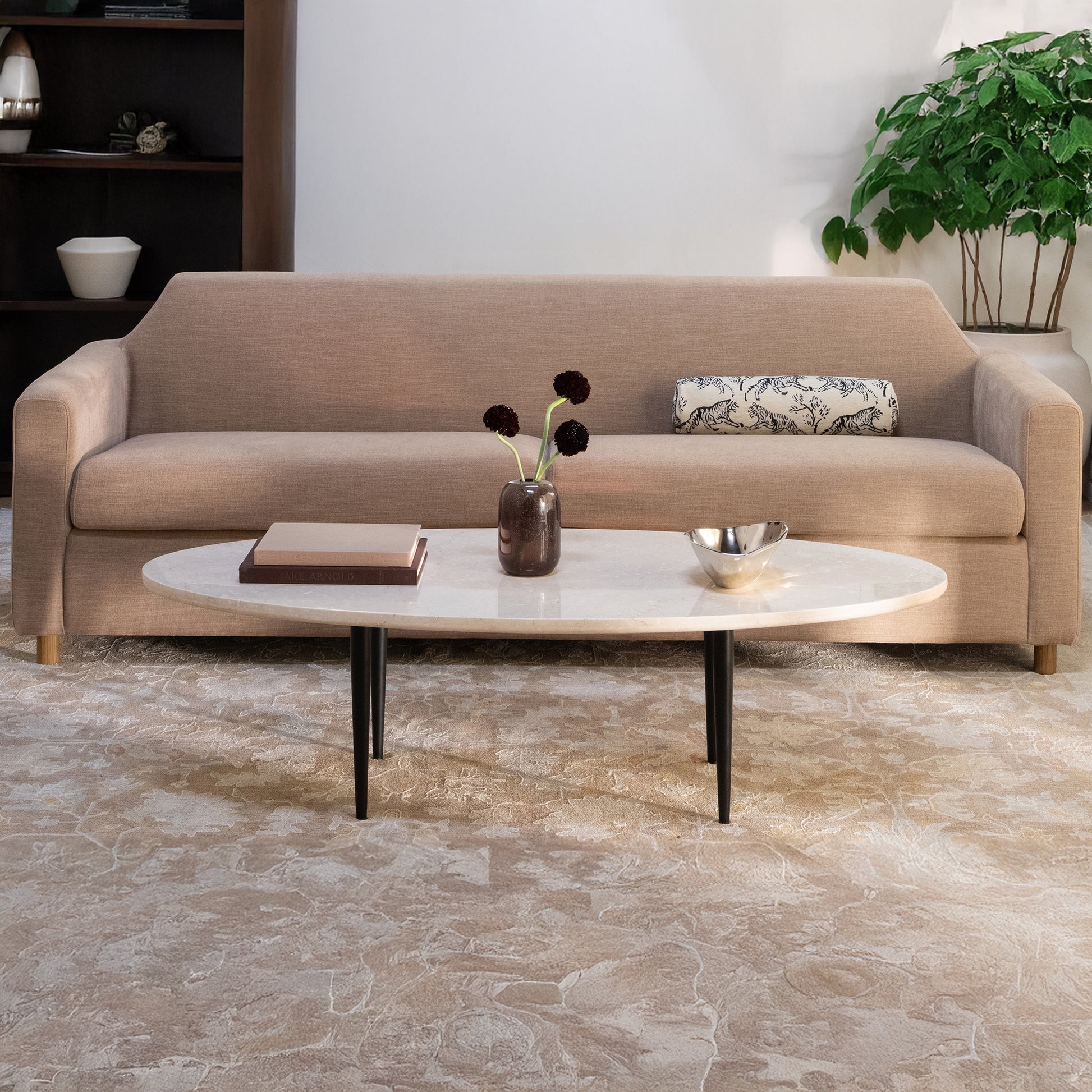 Winona Coffee Table Botticino Beige Marble by Moe's Home Collection - view 5