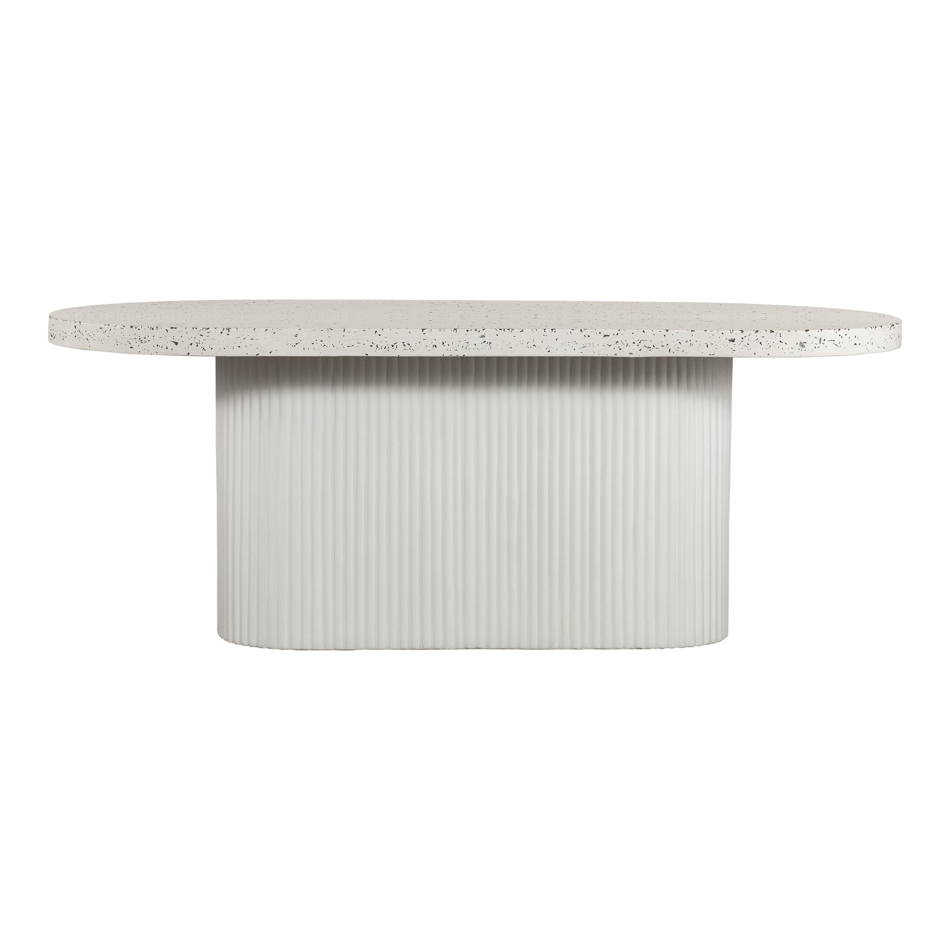 Lyon Outdoor Dining Table White Terrazzo by Moe's Home Collection