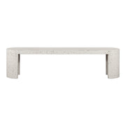 Lyon Outdoor Bench White Terrazzo by Moe's Home Collection