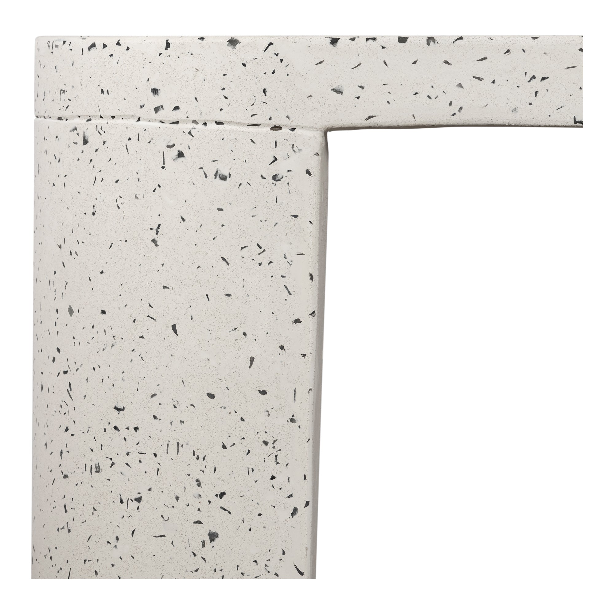 Lyon Outdoor Bench White Terrazzo by Moe's Home Collection - view 4