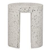 Lyon Outdoor Stool White Terrazzo by Moe's Home Collection