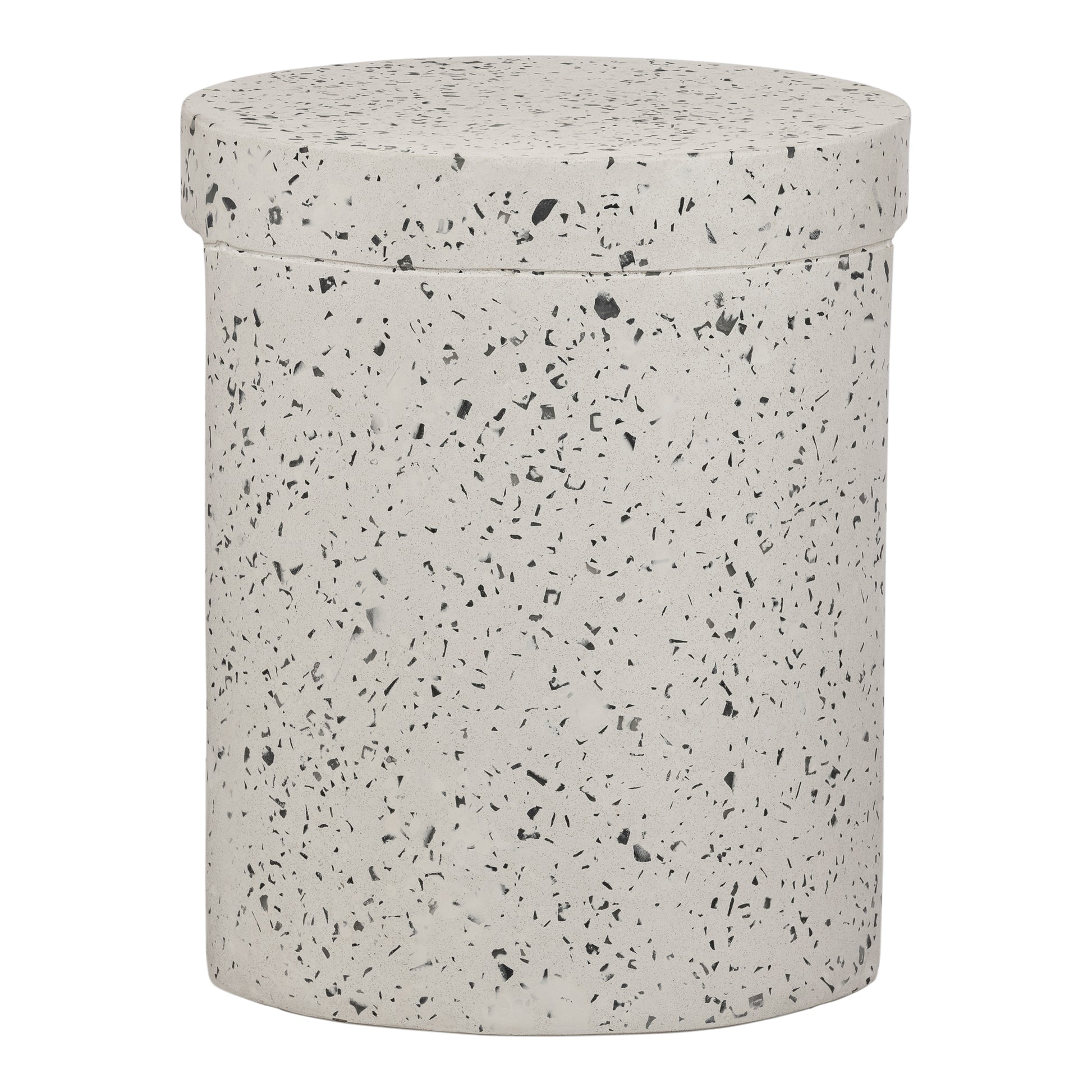 Lyon Outdoor Stool White Terrazzo by Moe's Home Collection - view 3