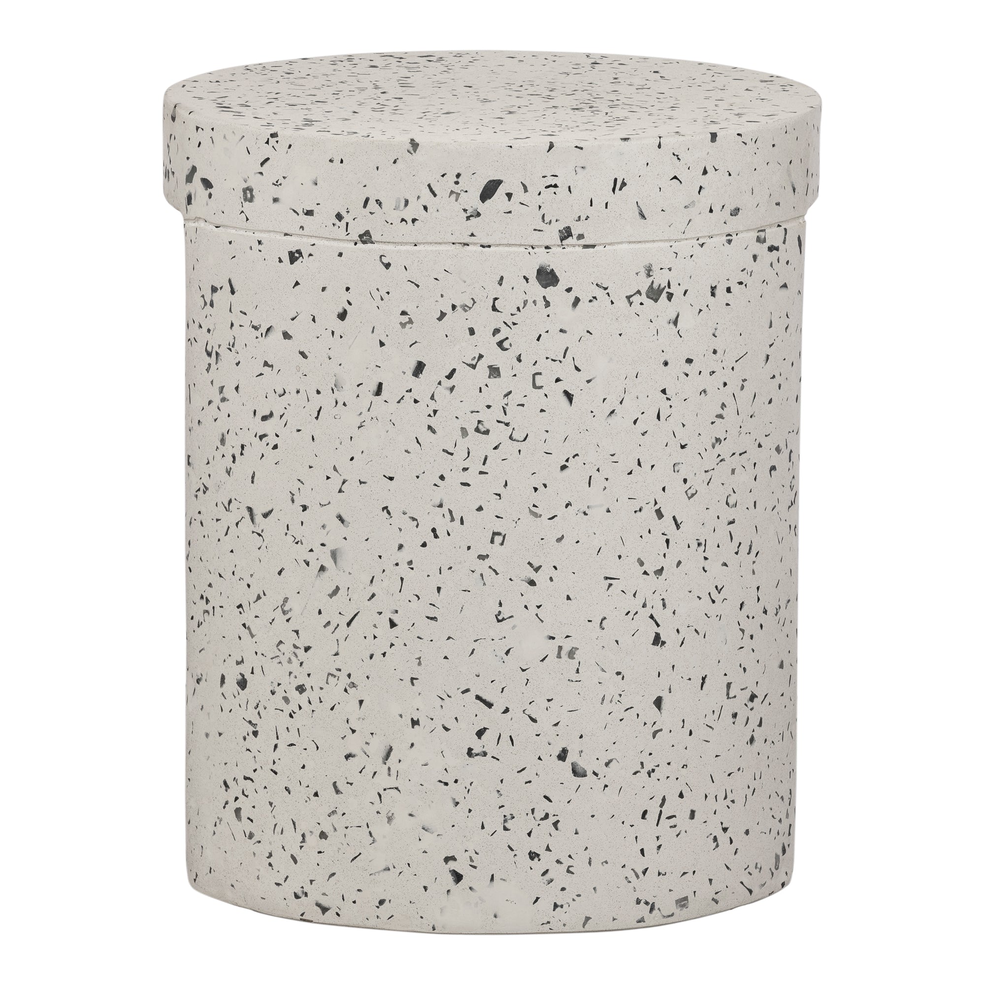 Lyon Outdoor Stool White Terrazzo by Moe's Home Collection - view 3