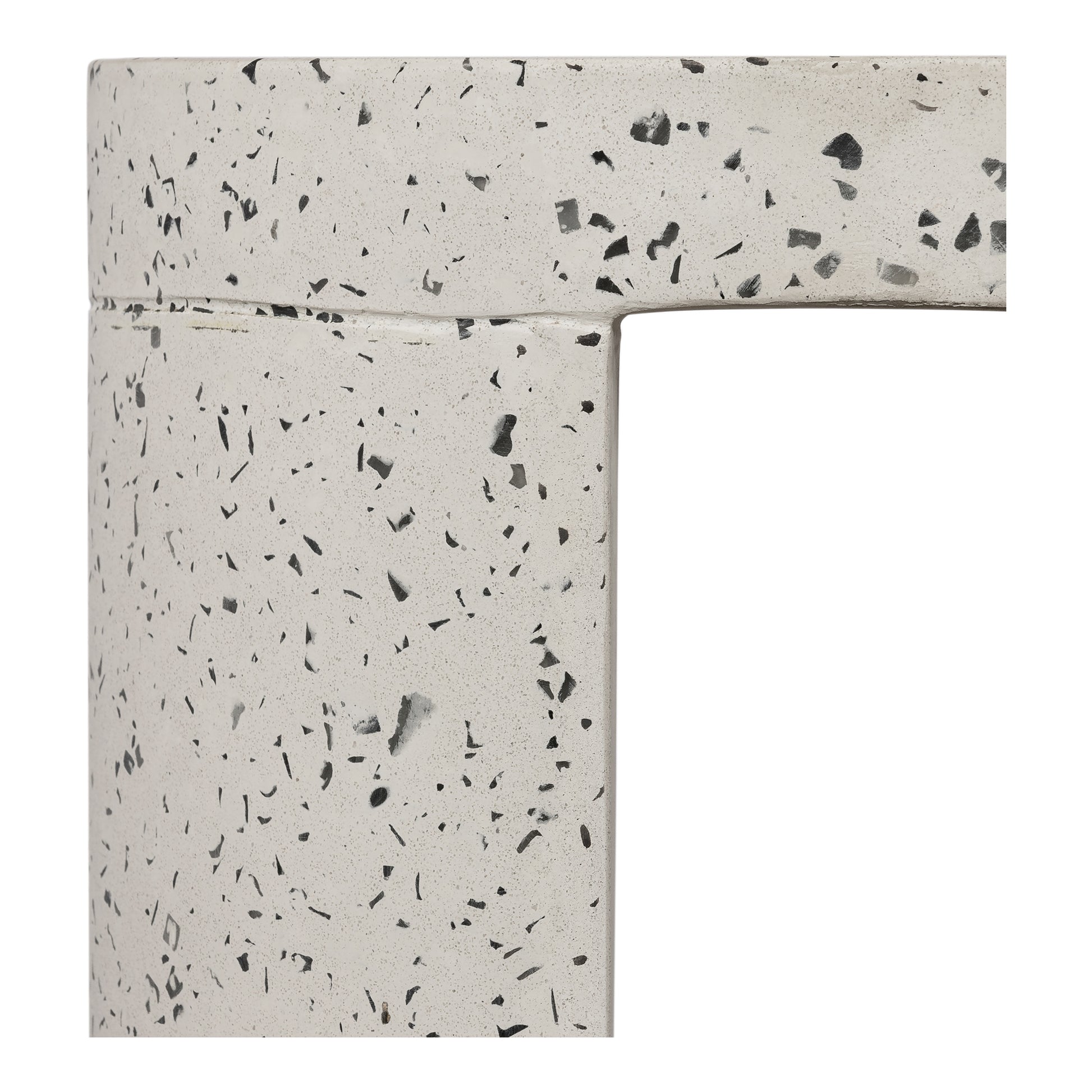 Lyon Outdoor Stool White Terrazzo by Moe's Home Collection - view 4