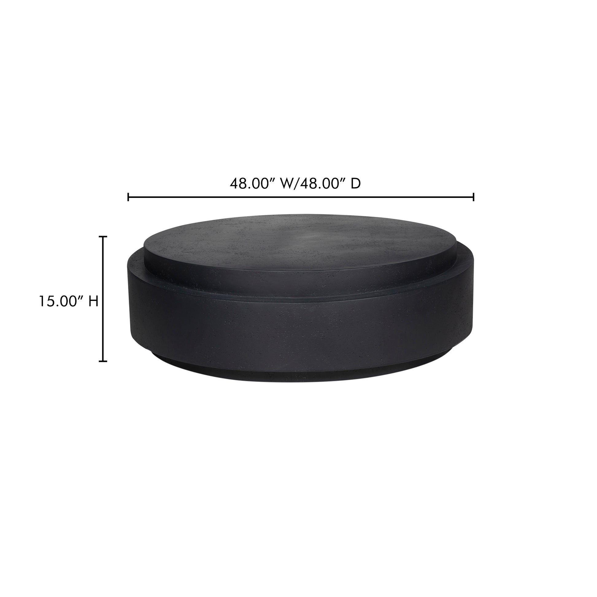 Cosmo Outdoor Coffee Table Black by Moe's Home Collection - view 5