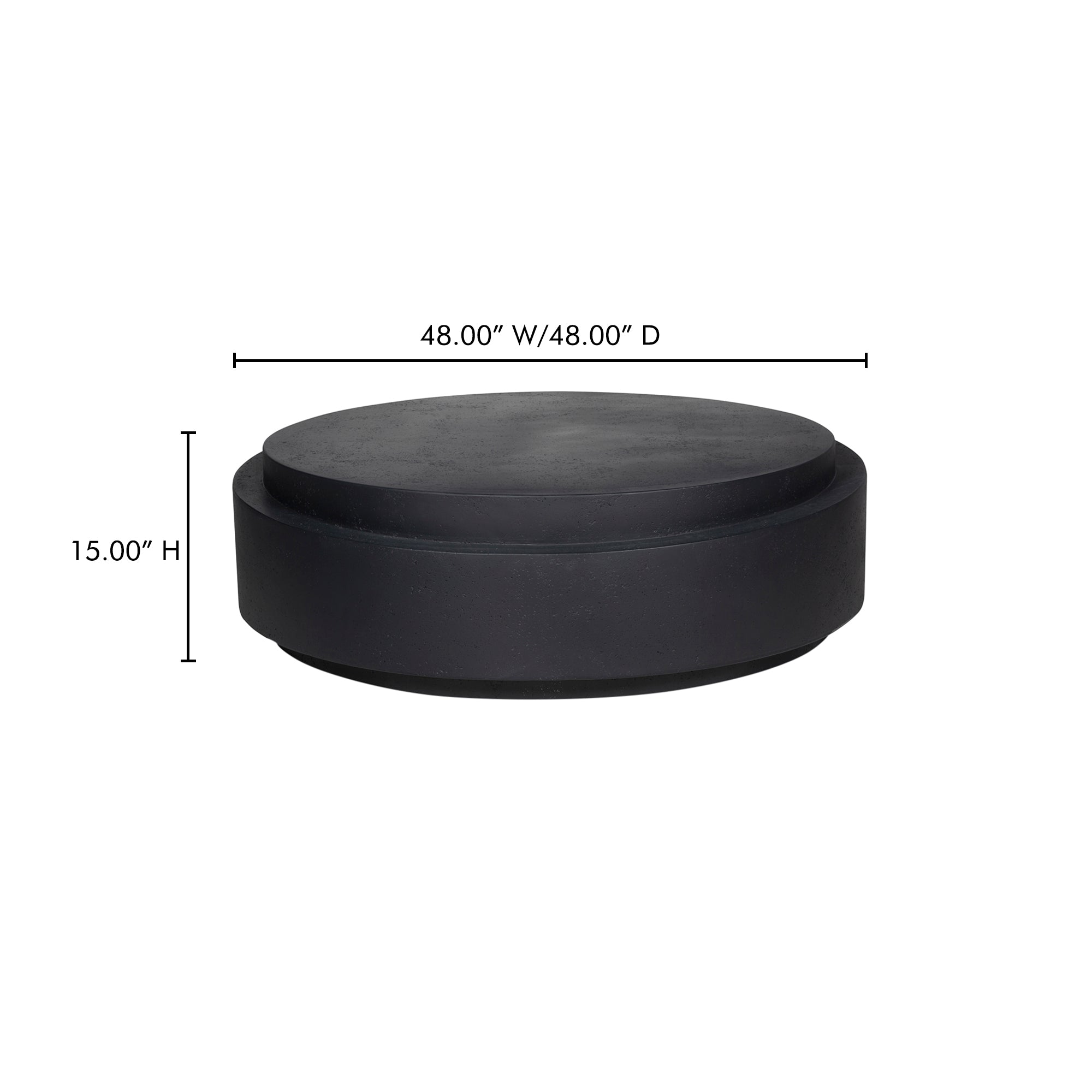 Cosmo Outdoor Coffee Table Black by Moe's Home Collection - view 5
