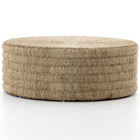 Pascal Woven Round Coffee Table Ottoman