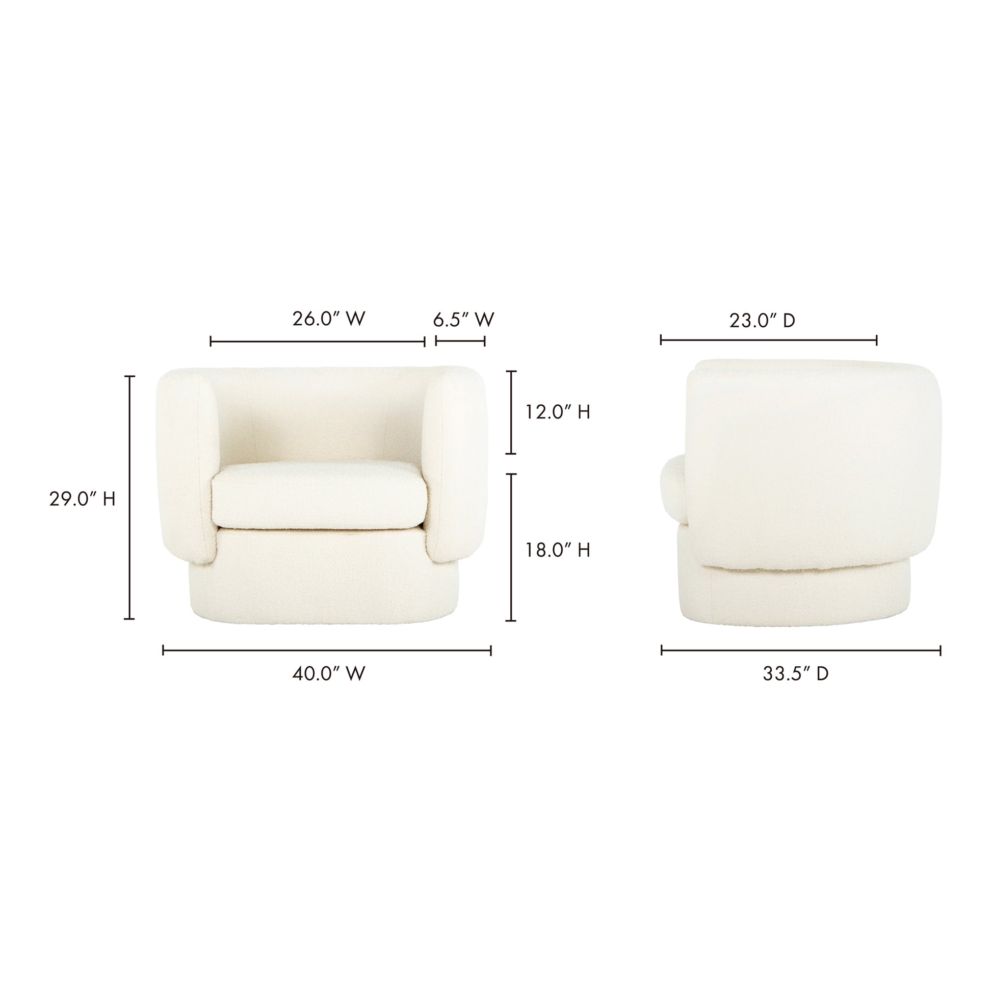 Koba Chair Maya White by Moe's Home Collection - view 13