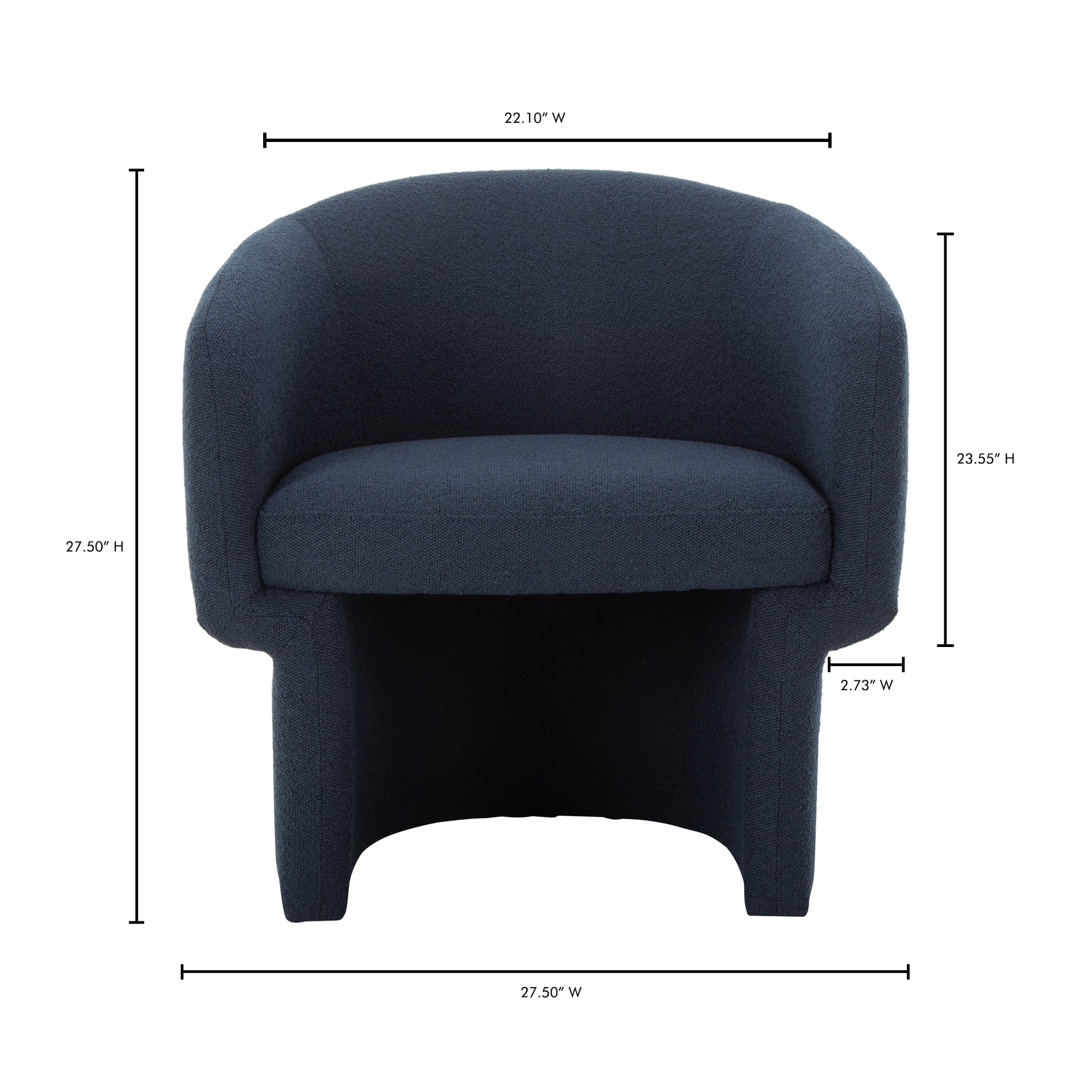 Franco Chair Dark Indingo by Moe's Home Collection - view 10