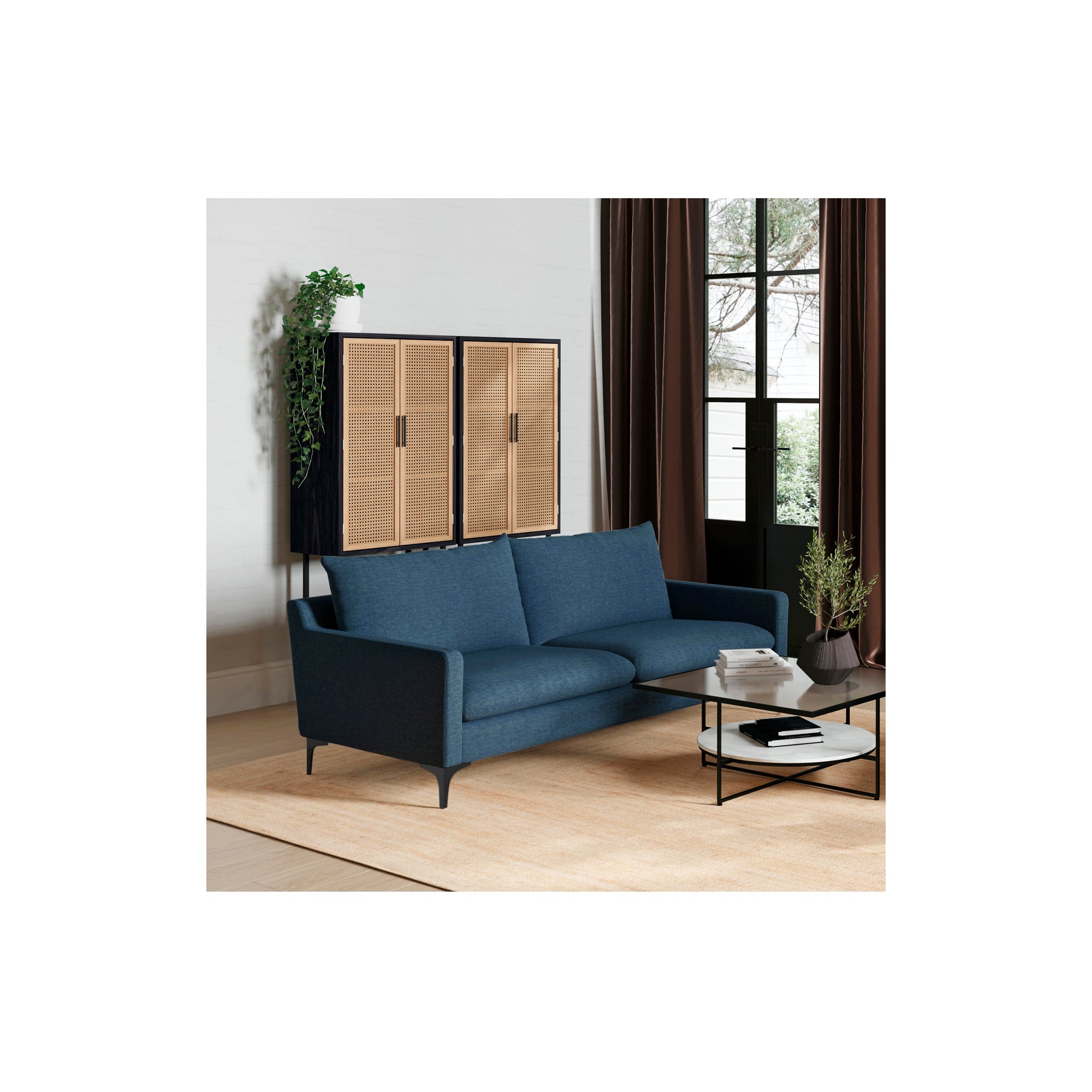 Paris Sofa Blue by Moe's Home Collection - view 7