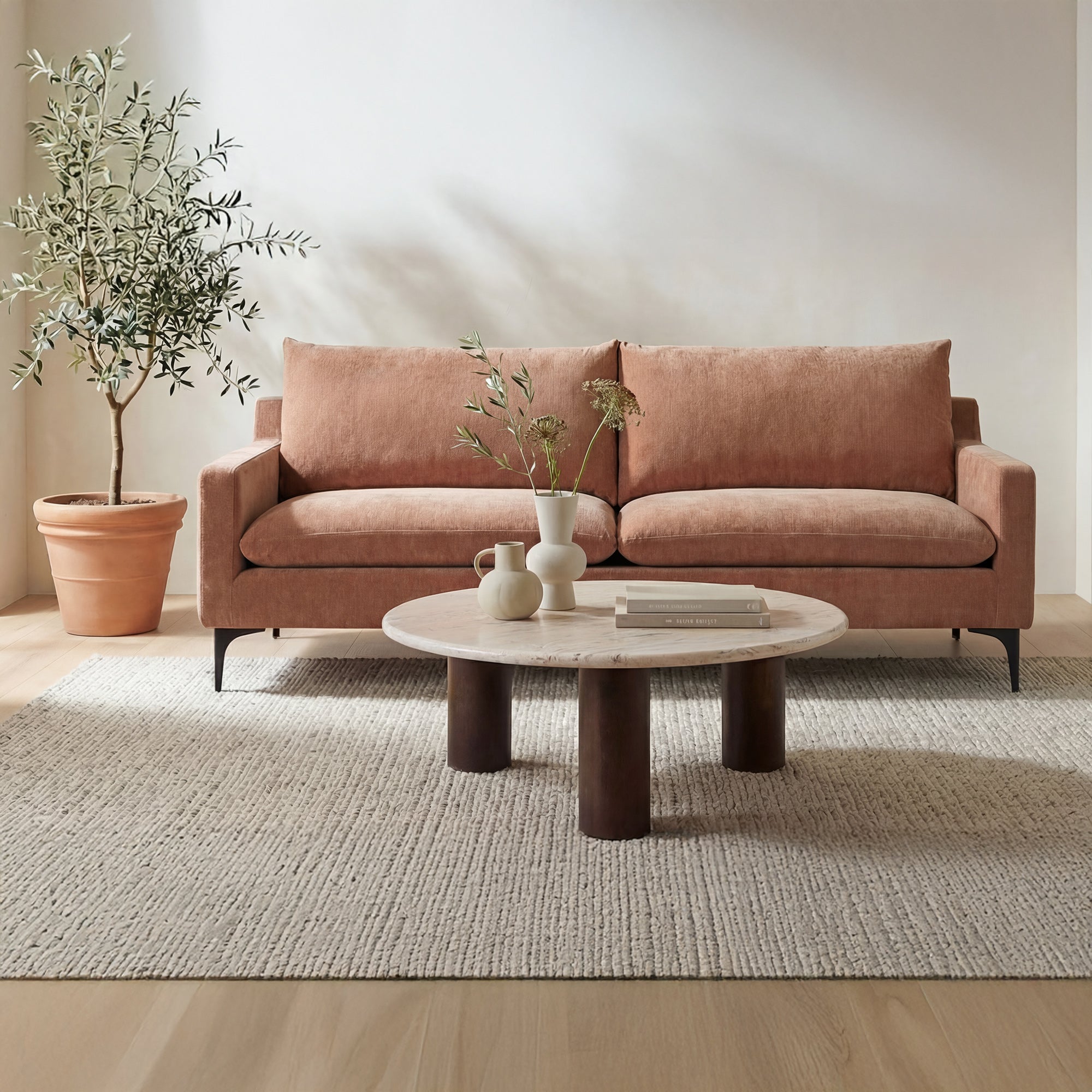 Paris Sofa Heritage Pink by Moe's Home Collection - view 2