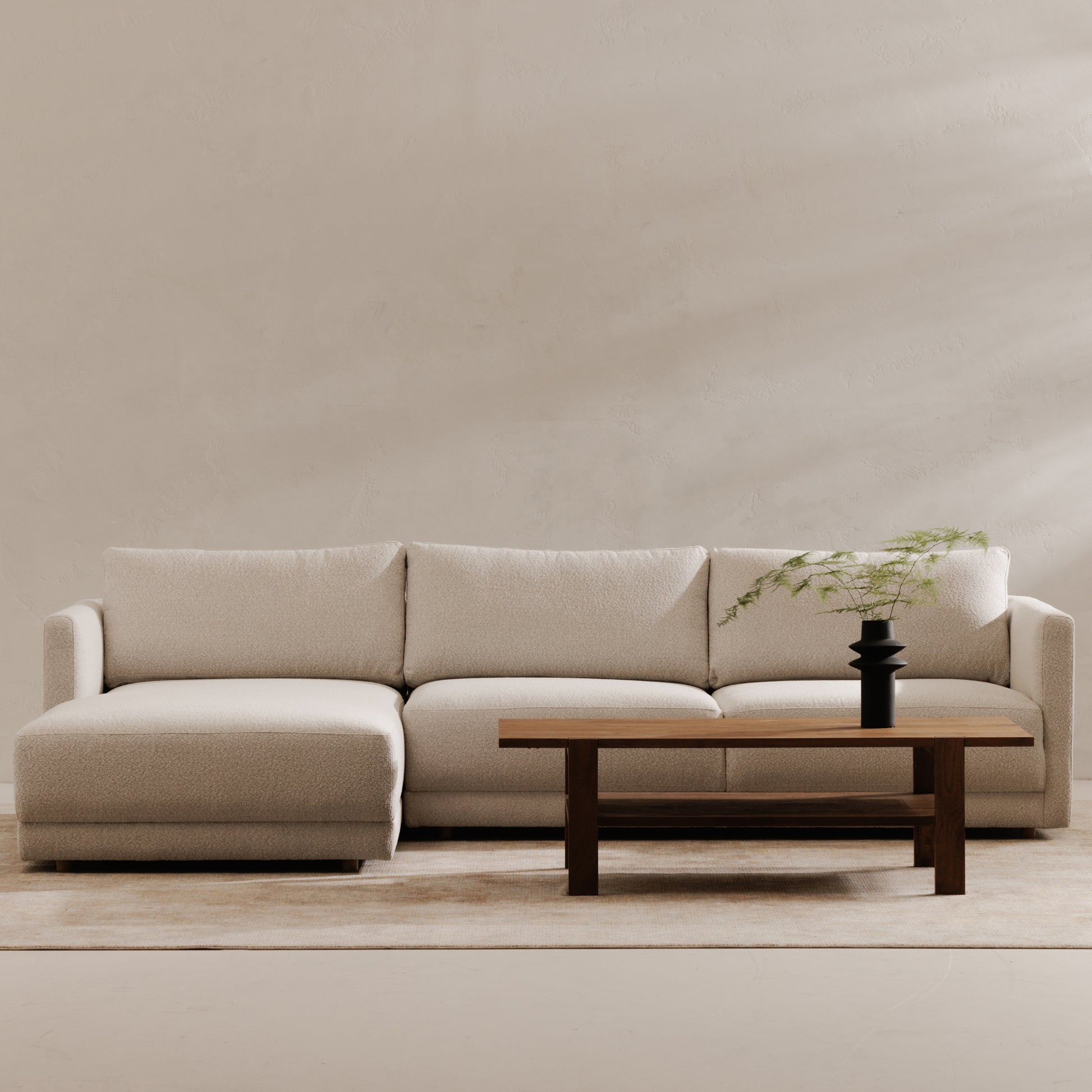 Bryn Sectional Left Oyster by Moe's Home Collection - view 2