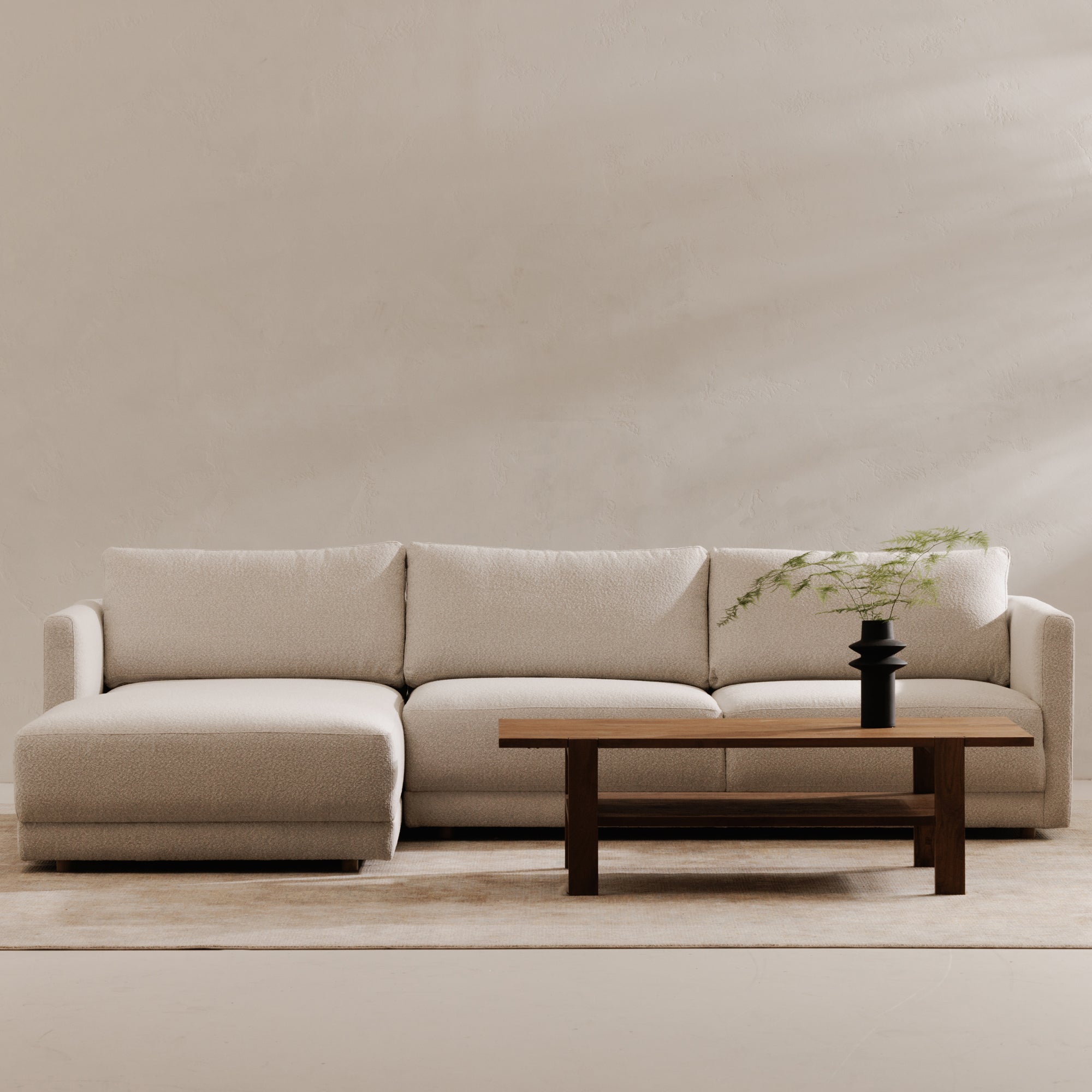 Bryn Sectional Left Oyster by Moe's Home Collection - view 2