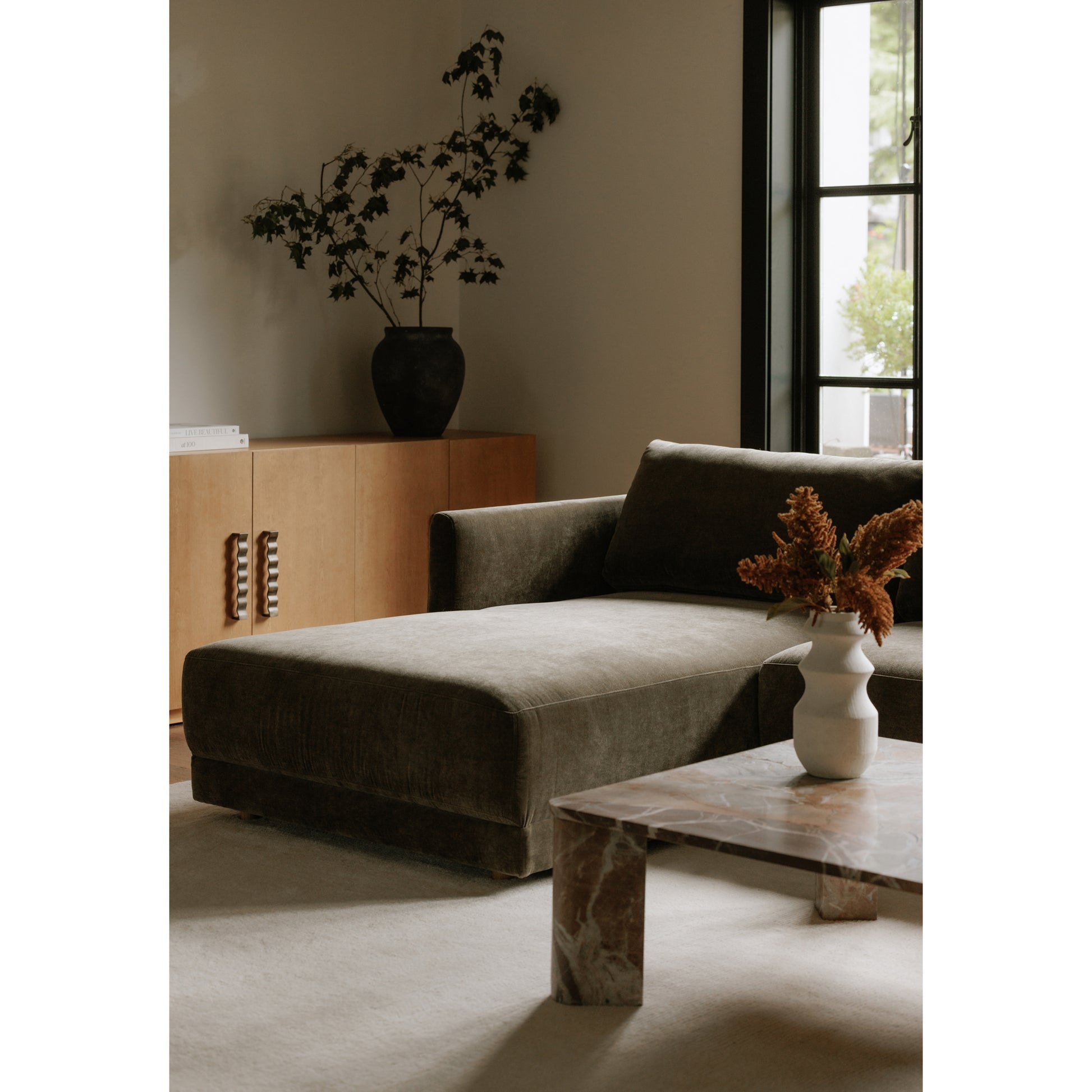 Bryn Sectional Right Heritage Cedar Green by Moe's Home Collection - view 2