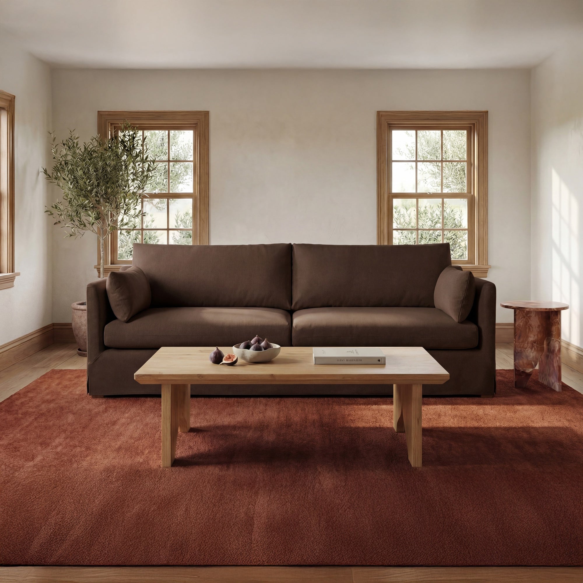 Shea Sofa Dark Brown by Moe's Home Collection - view 2