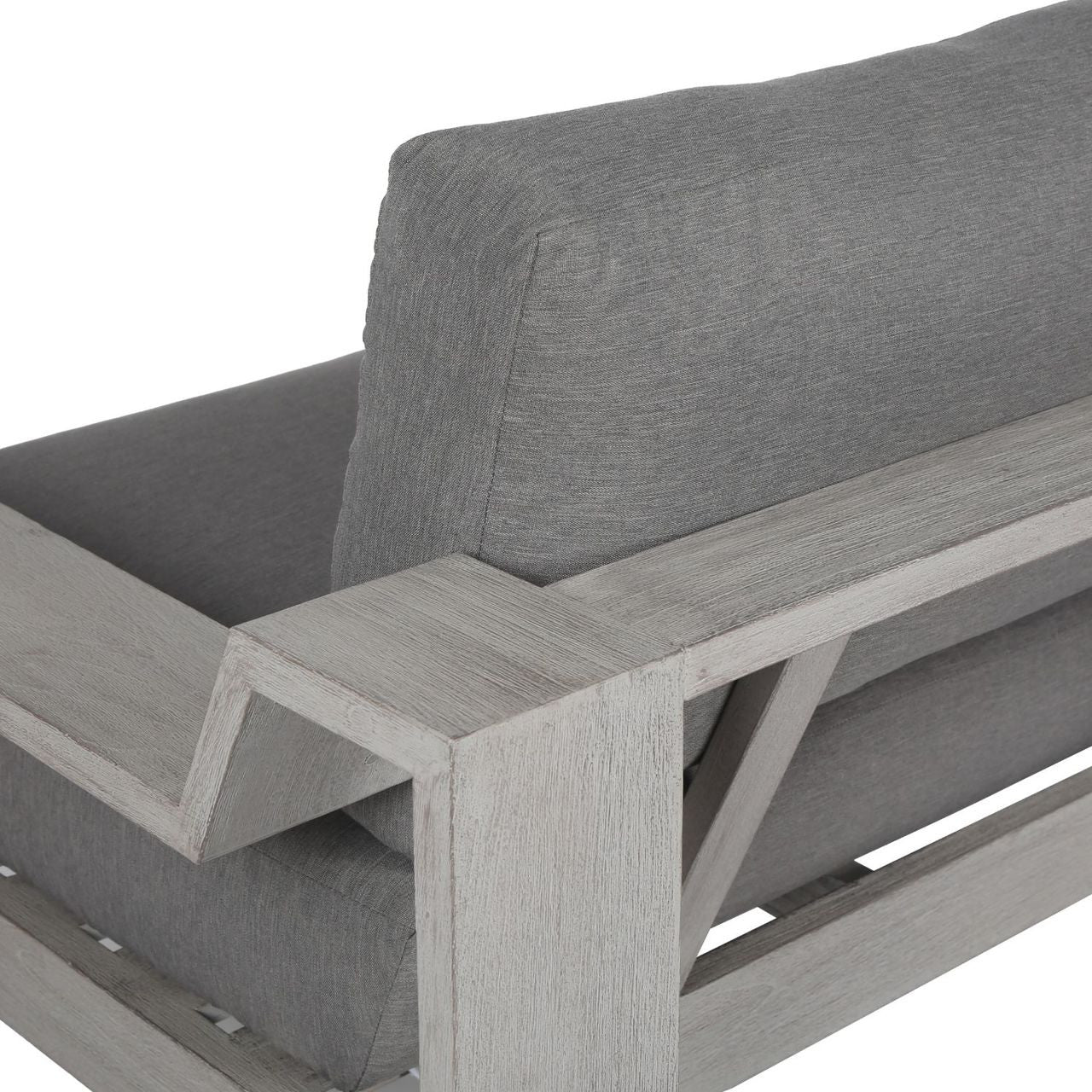 JSOL-007A,MONTEREY OUTDOOR 3 SEATER SOFA-106"-GREY