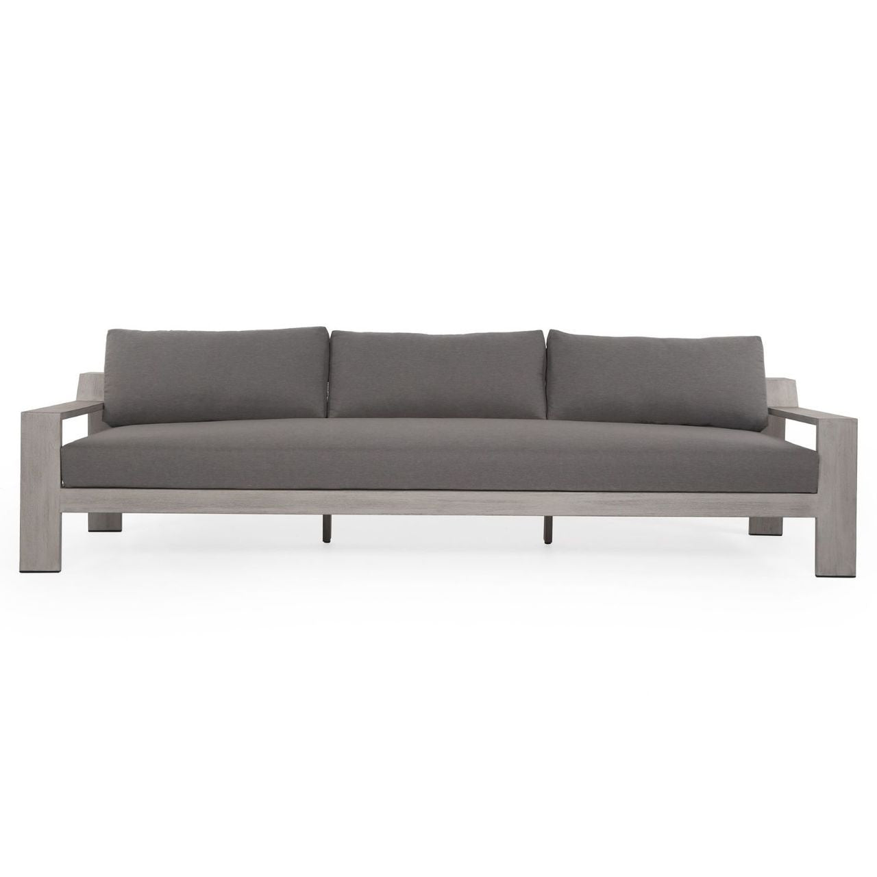 Monterey Grey Teak Outdoor 3 Seater Sofas 106"