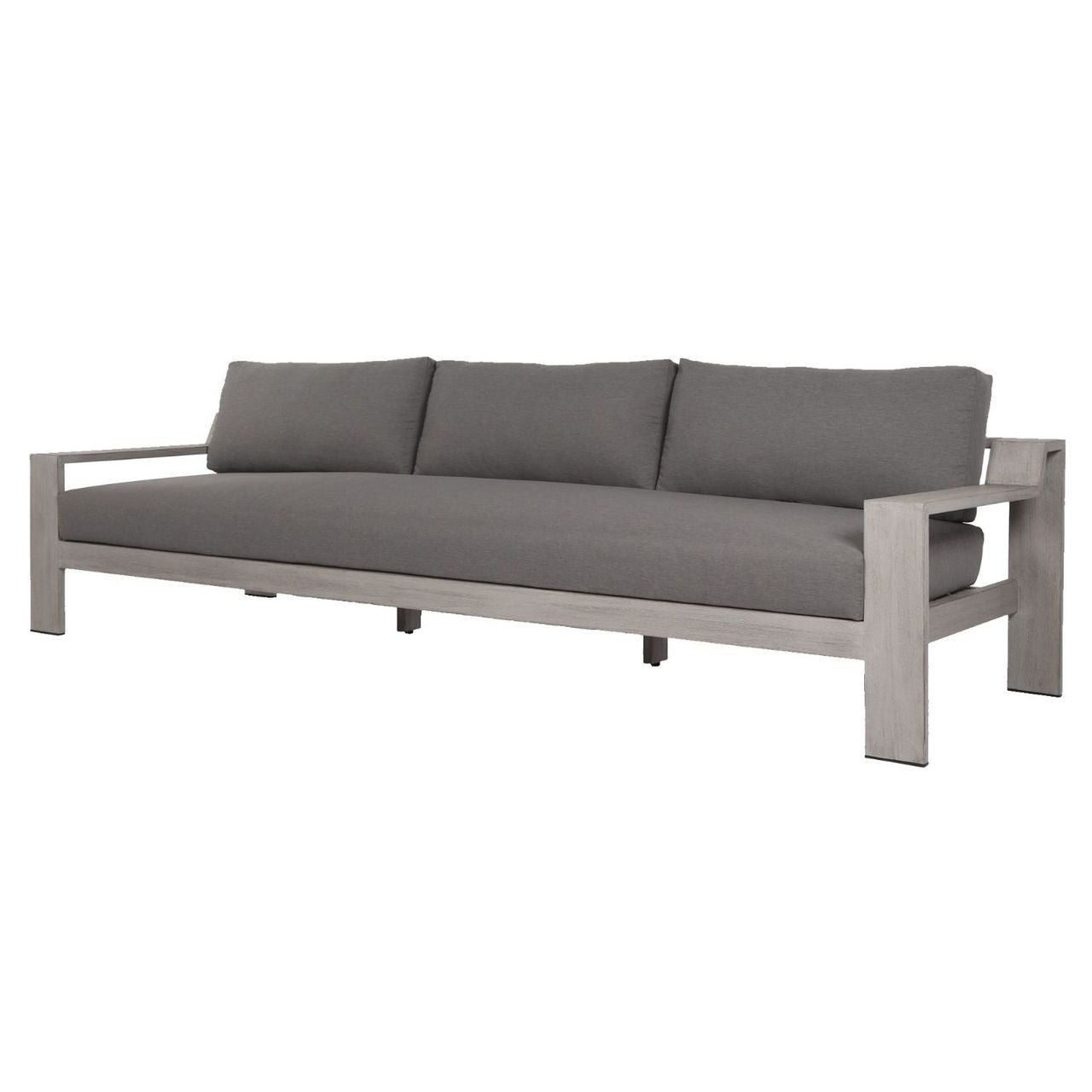 Monterey Grey Teak Outdoor 3 Seater Sofa 106"