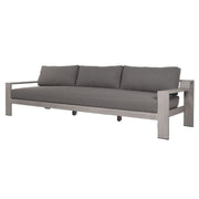 Monterey Grey Teak Outdoor 3 Seater Sofa 106"