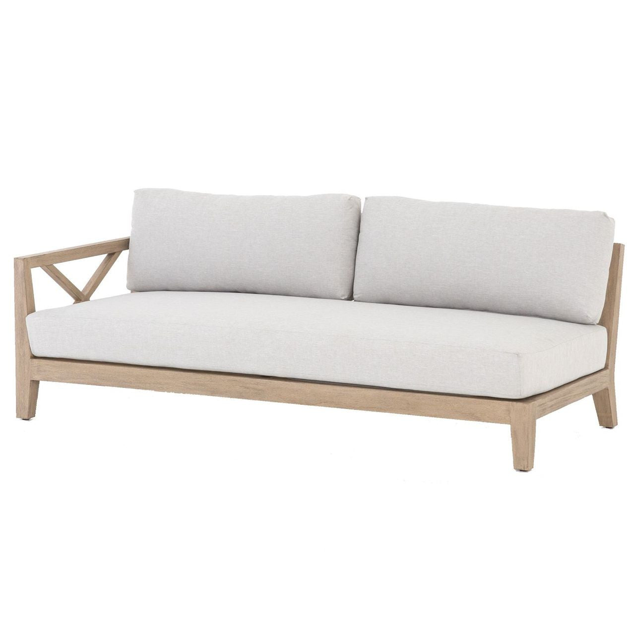 Huntington Natural Teak Outdoor Left Arm Sofa