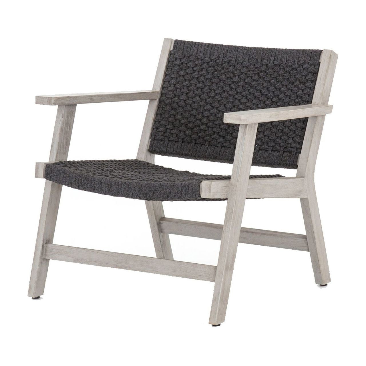 Delano Grey Teak Outdoor Rope Chair
