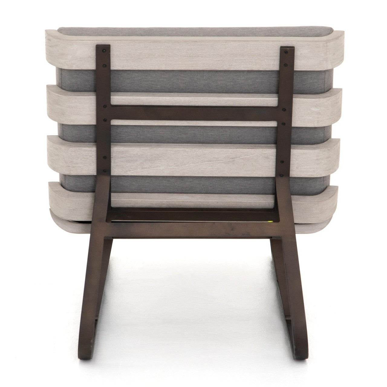 Dimitri Teak Wood Charcoal Outdoor Chaise Lounge Daybed