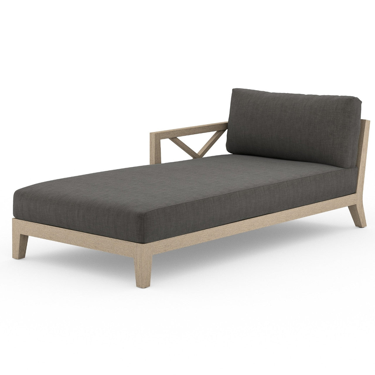 Huntington Outdoor Sectional Left Arm Chaise Laf, Washed Brown
