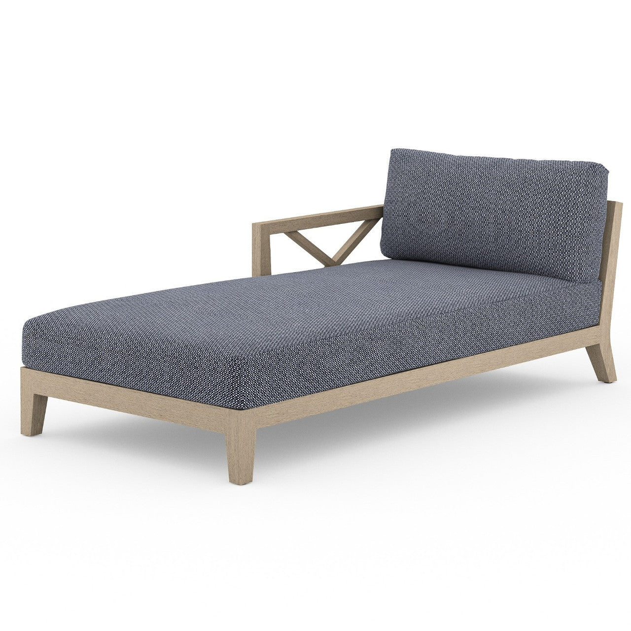 Huntington Outdoor Sectional Left Arm Chaise Laf, Washed Brown
