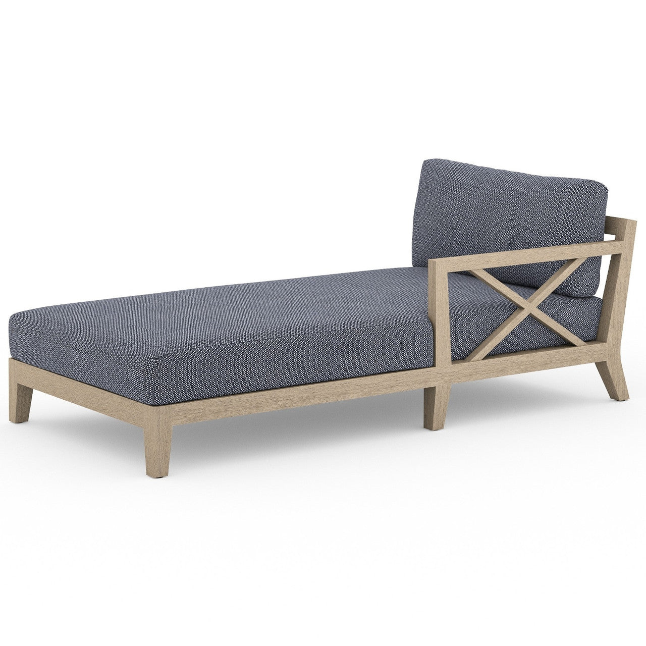 HUNTINGTON OUTDOOR SECTIONAL RAF CHAISE PIECE, WASHED BROWN